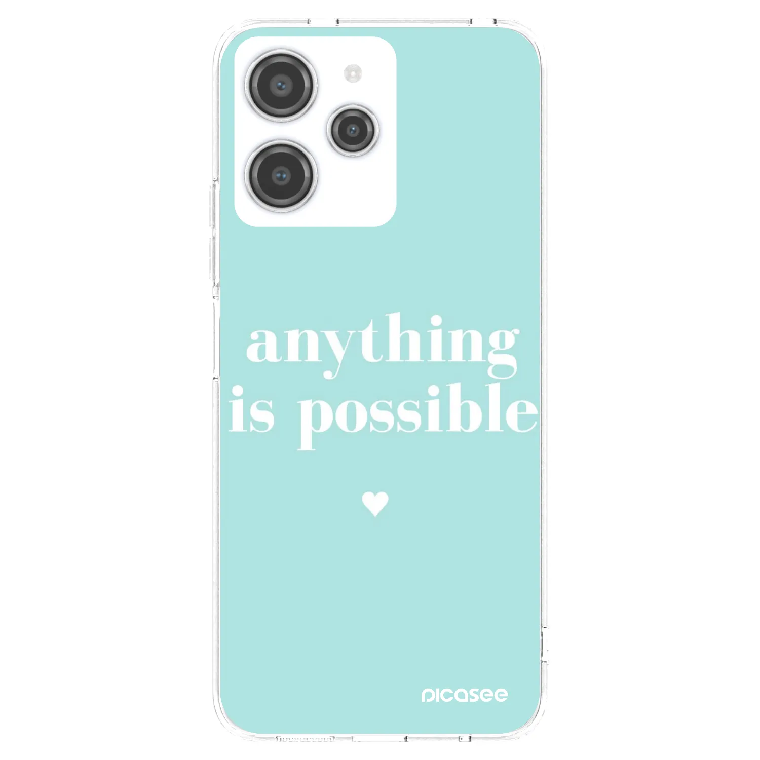 Picasee silikonski prozorni ovitek za Xiaomi Redmi 12 4G - Anything is possible