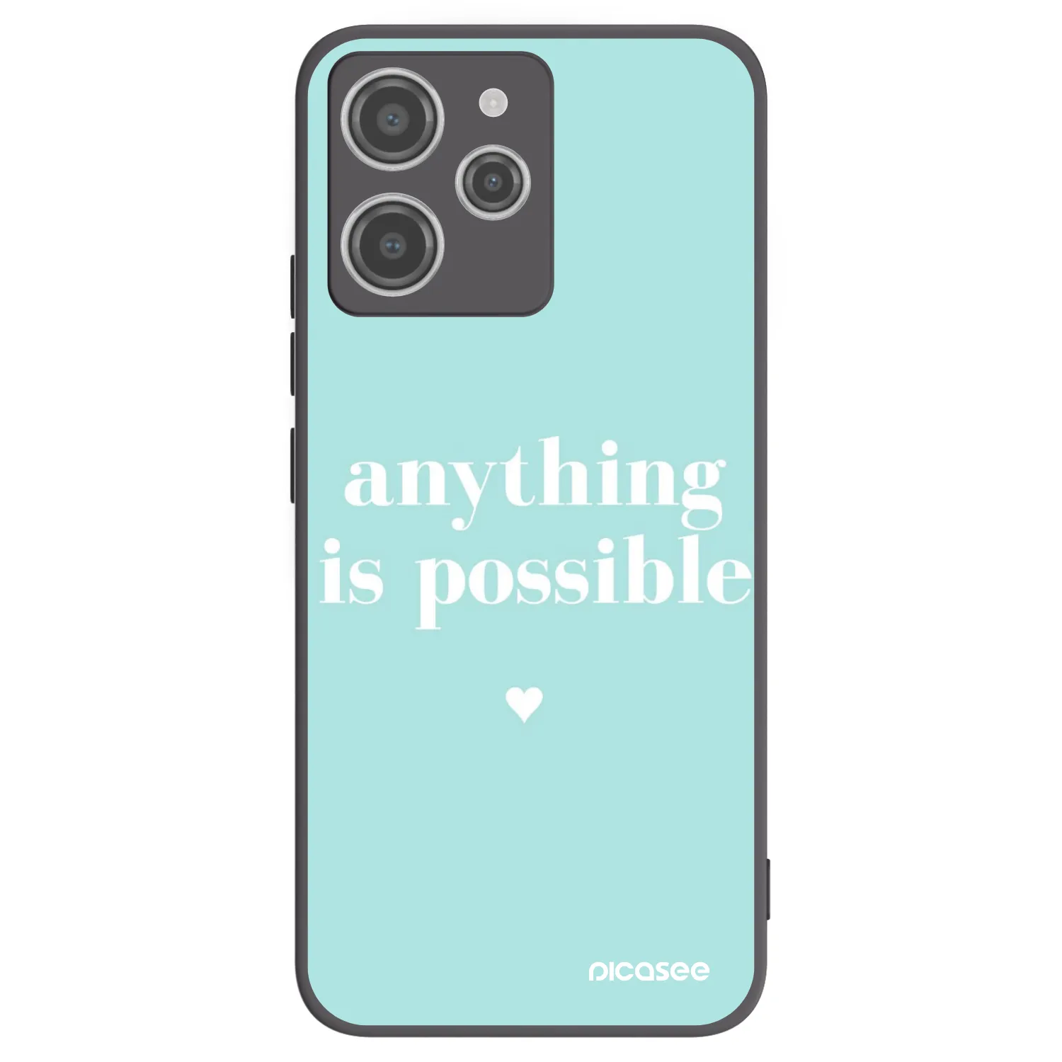 Picasee silikonski črni ovitek za Xiaomi Redmi 12 4G - Anything is possible