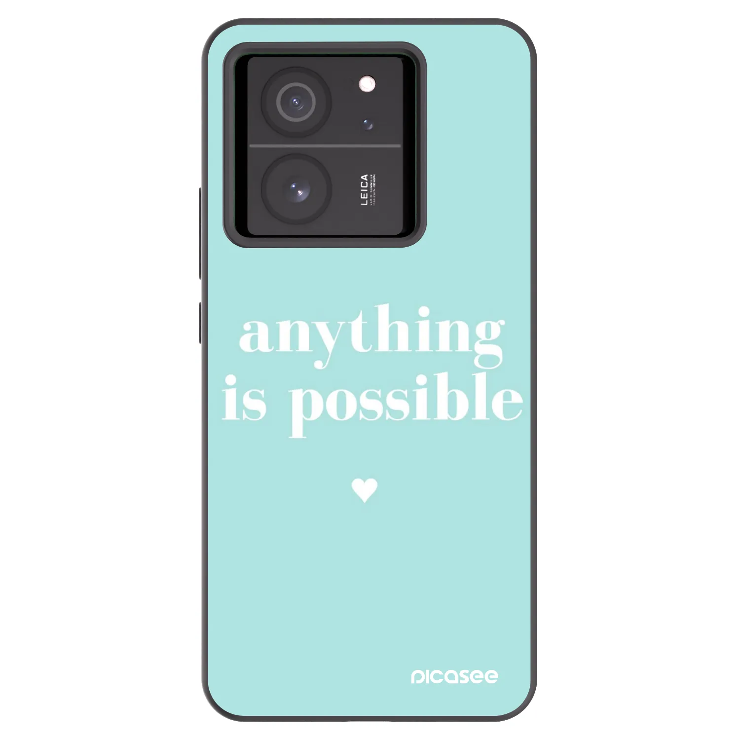 Picasee silikonski črni ovitek za Xiaomi 13T - Anything is possible