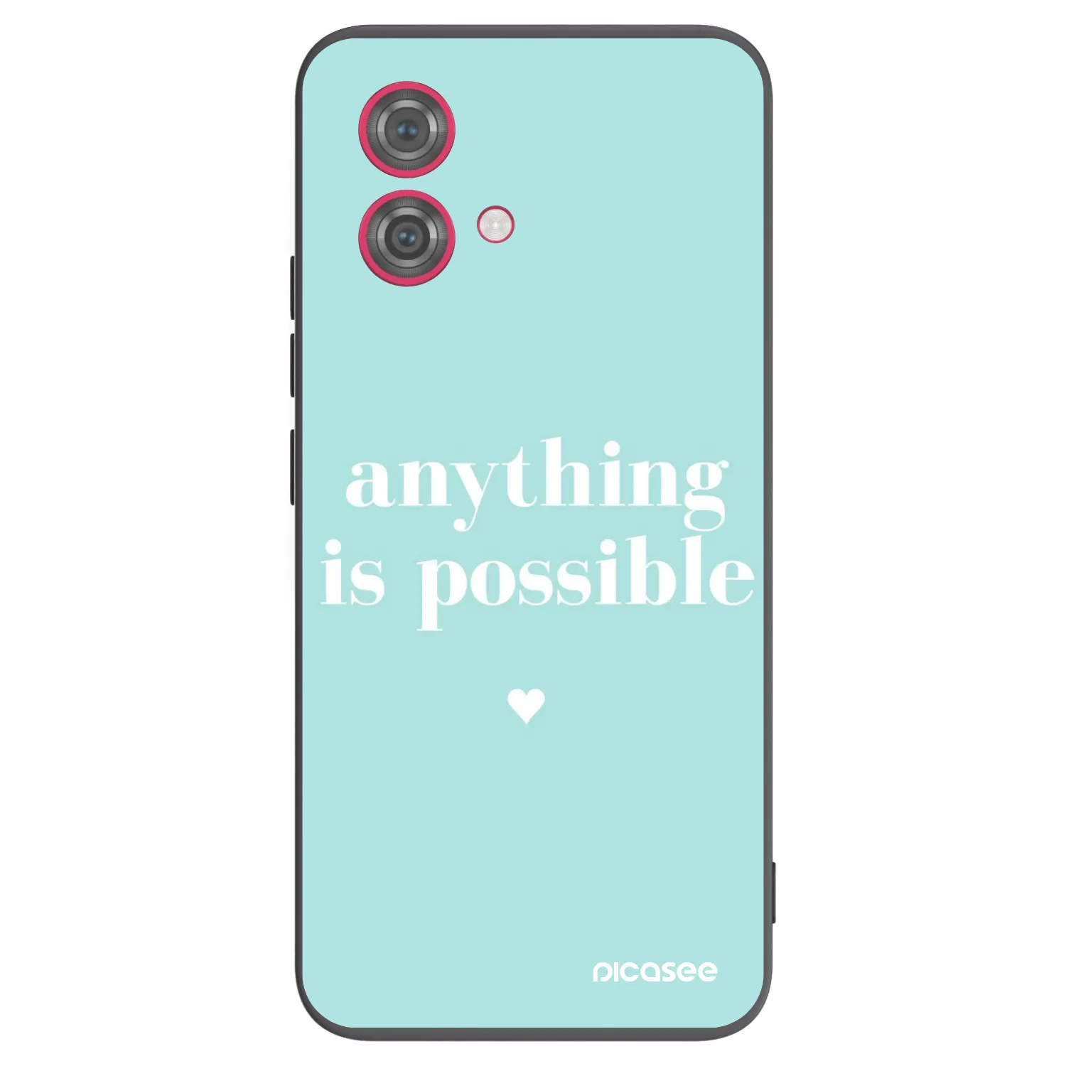 Picasee silikonski črni ovitek za Motorola Moto G84 5G - Anything is possible