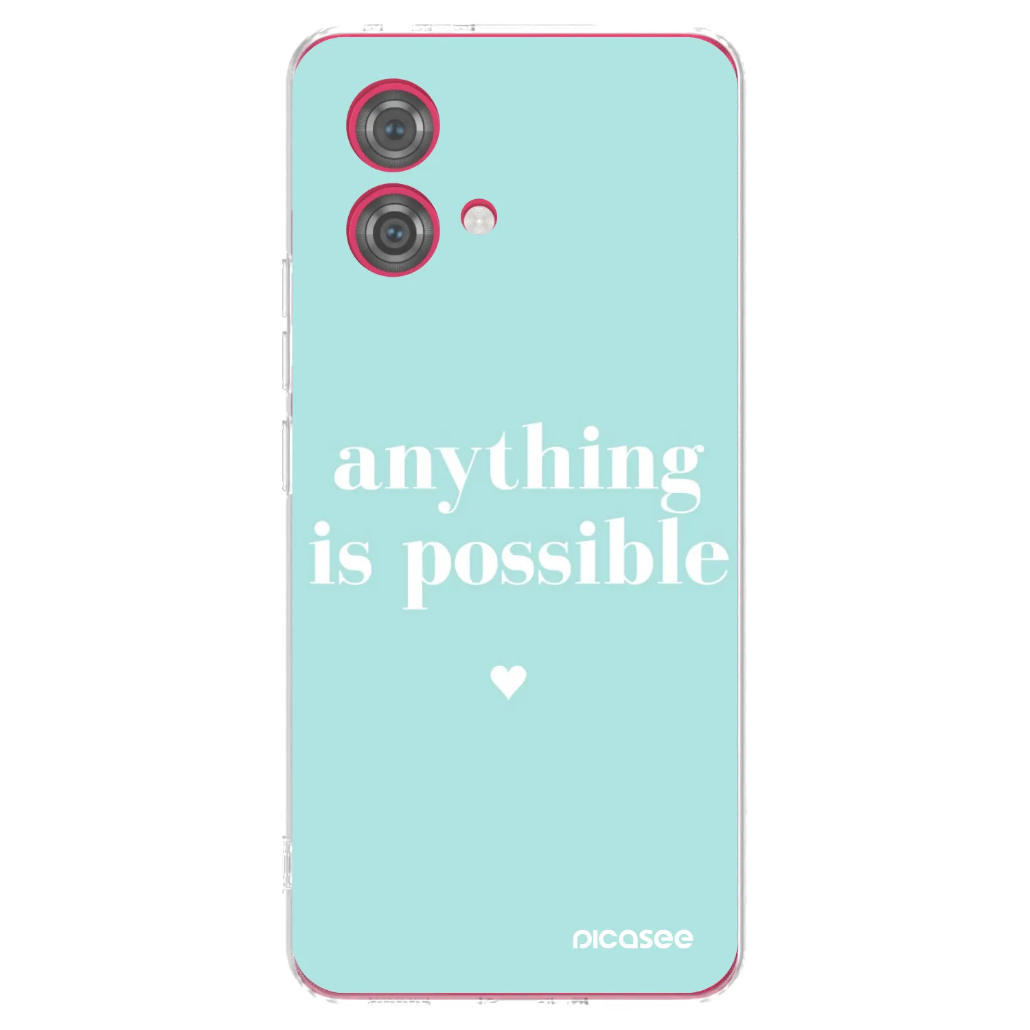 Picasee silikonski prozorni ovitek za Motorola Moto G84 5G - Anything is possible