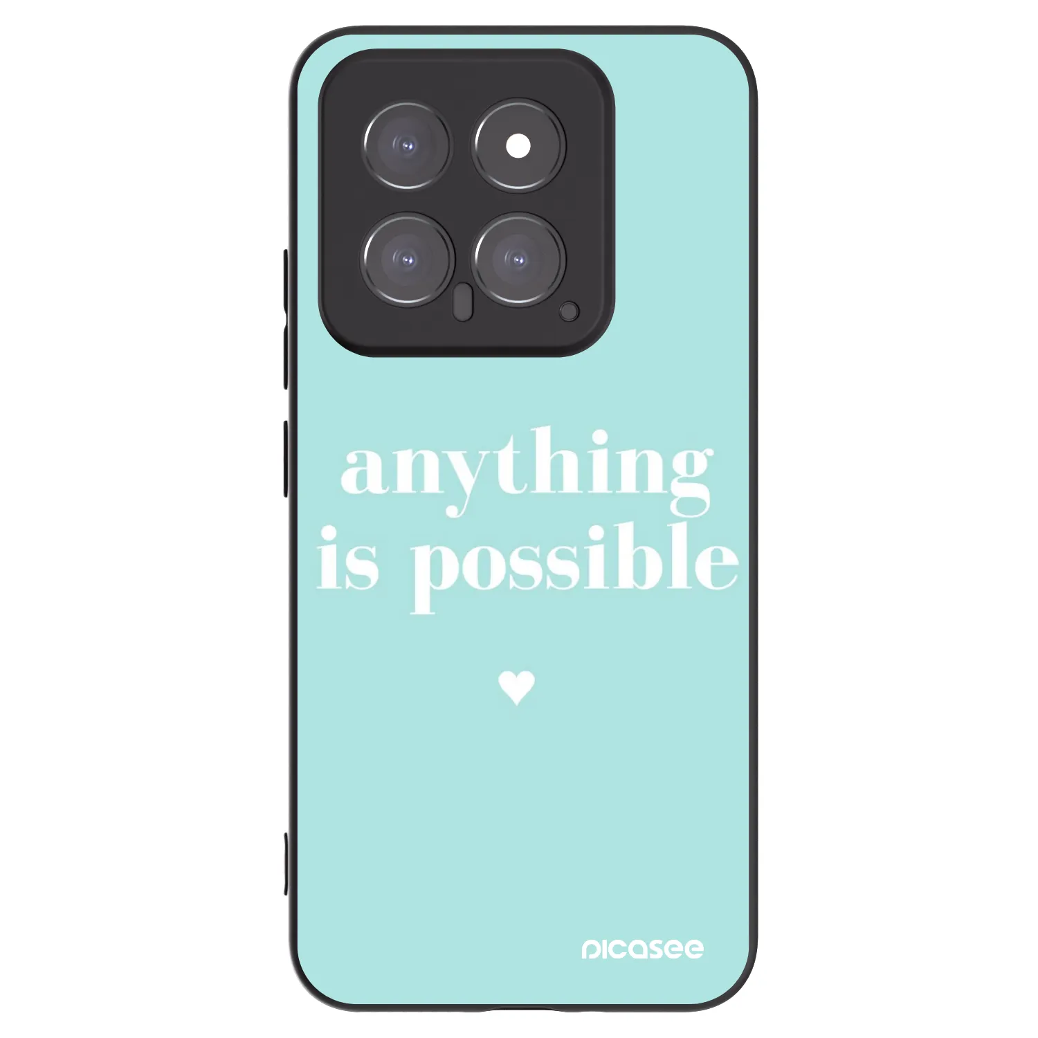 Picasee silikonski črni ovitek za Xiaomi 14 - Anything is possible