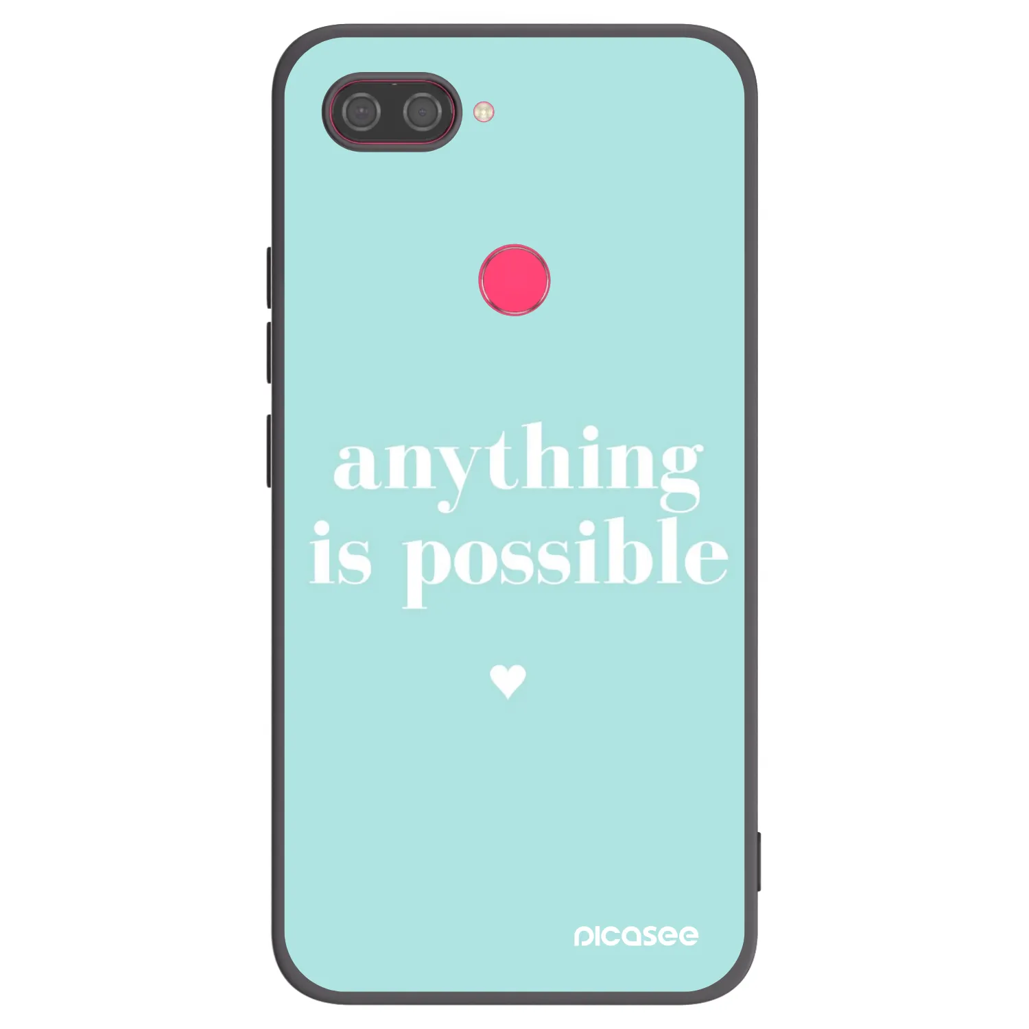 Picasee silikonski črni ovitek za Xiaomi Mi 8 Lite - Anything is possible