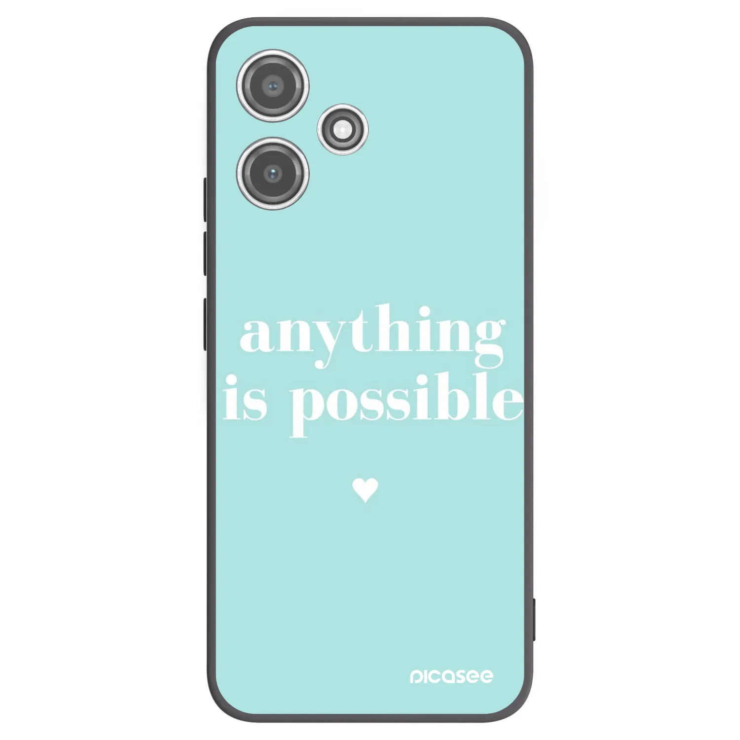 Picasee silikonski črni ovitek za Xiaomi Redmi 12 5G - Anything is possible