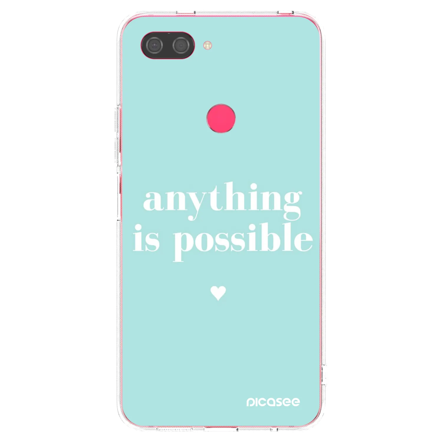 Picasee silikonski prozorni ovitek za Xiaomi Mi 8 Lite - Anything is possible