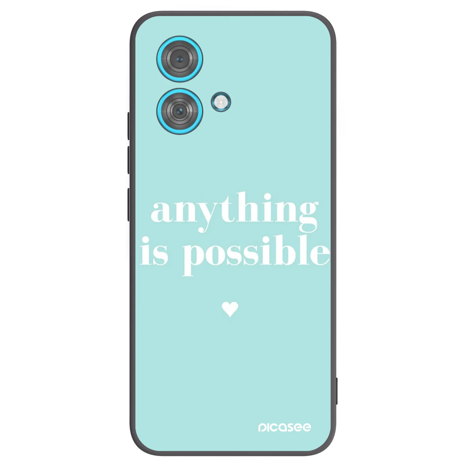Picasee silikonski črni ovitek za Motorola Edge 40 Neo - Anything is possible