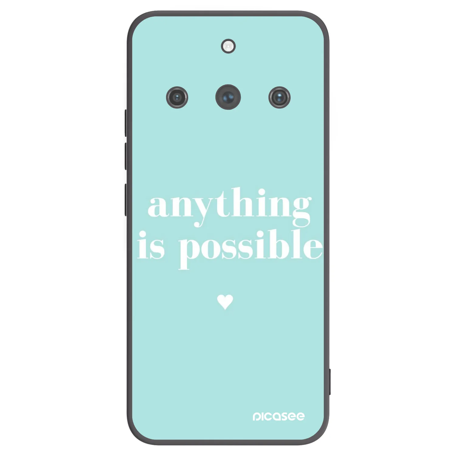 Picasee silikonski črni ovitek za Realme 11 Pro+ - Anything is possible