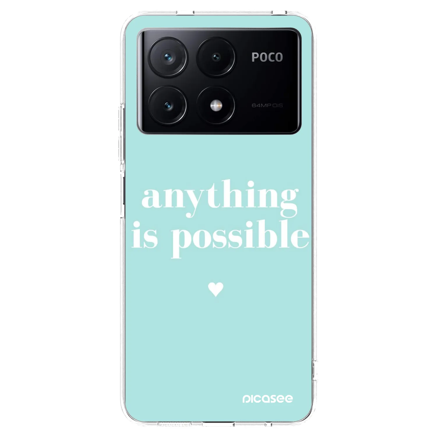Picasee silikonski prozorni ovitek za Xiaomi Poco X6 Pro - Anything is possible