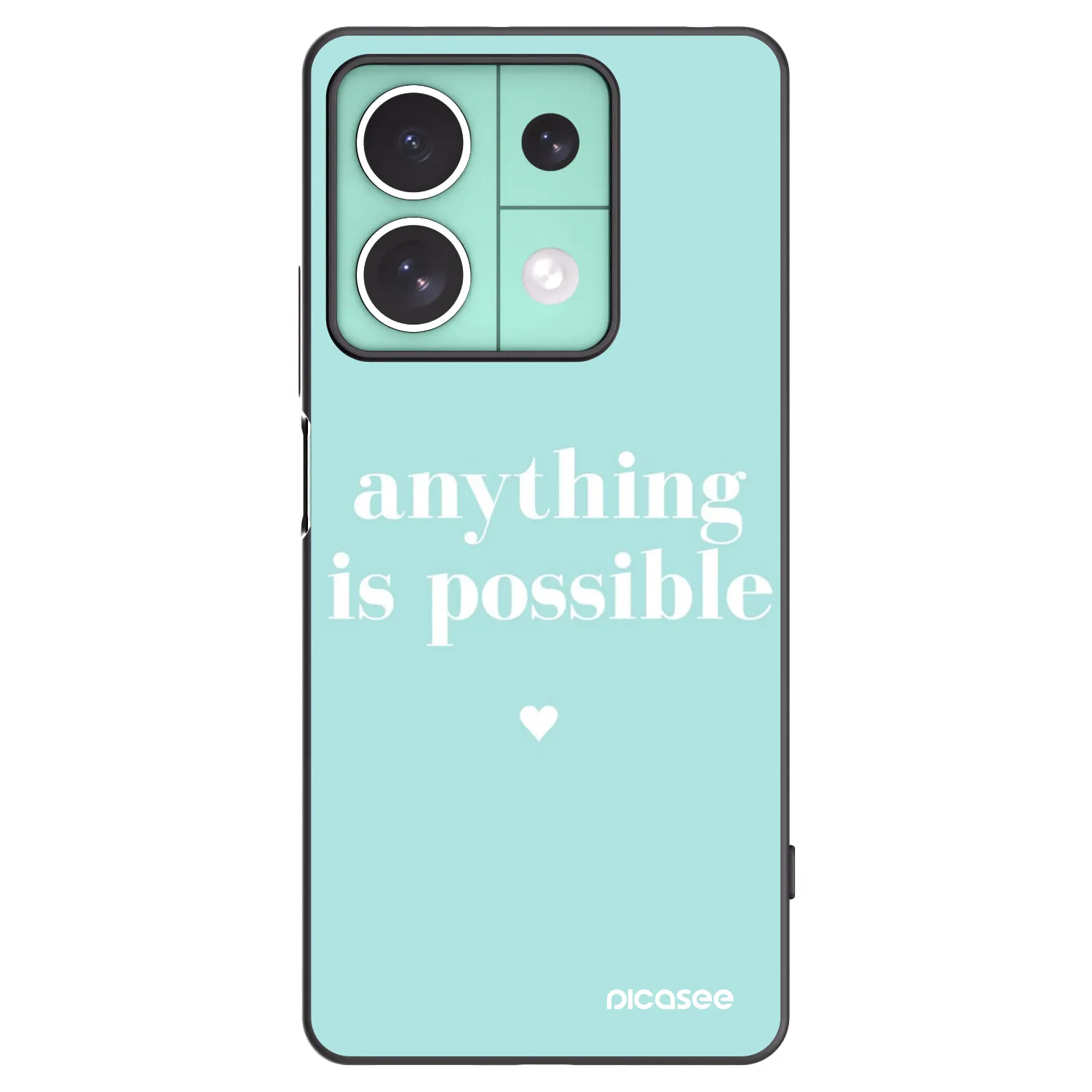 Picasee silikonski črni ovitek za Xiaomi Redmi Note 13 5G - Anything is possible