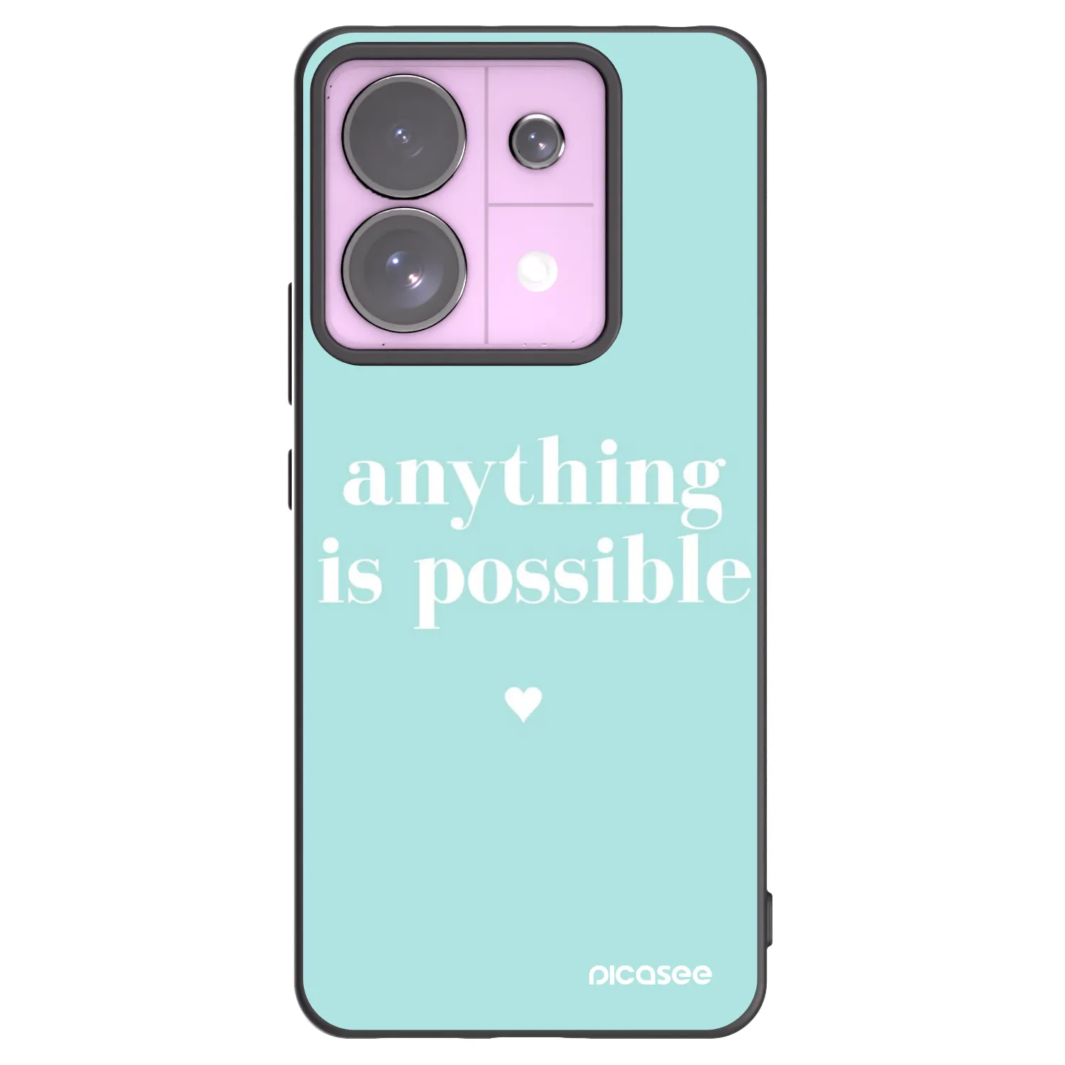 Picasee silikonski črni ovitek za Xiaomi Redmi Note 13 Pro 5G - Anything is possible