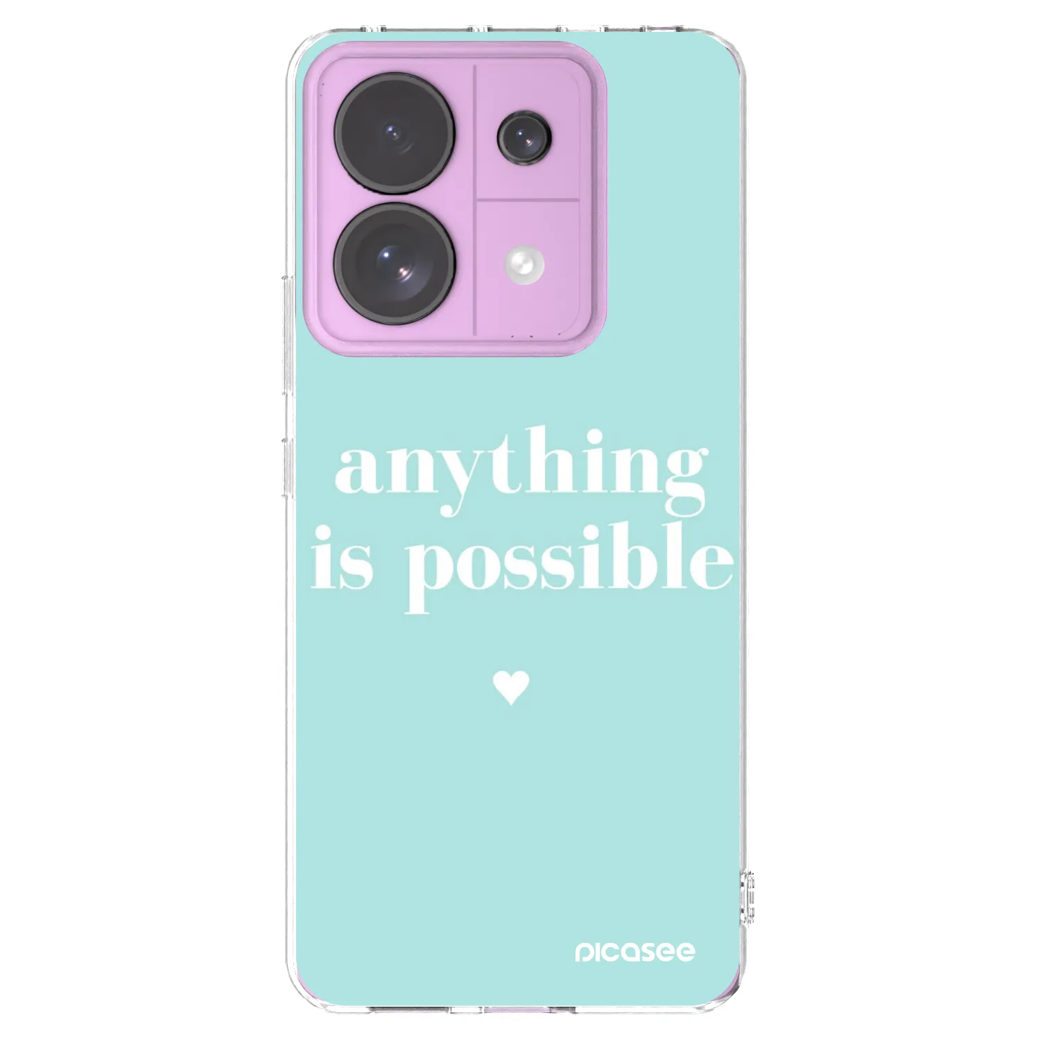 Picasee silikonski prozorni ovitek za Xiaomi Redmi Note 13 Pro 5G - Anything is possible