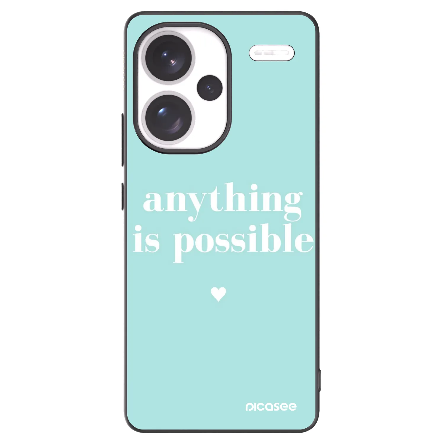 Picasee silikonski črni ovitek za Xiaomi Redmi Note 13 Pro+ 5G - Anything is possible