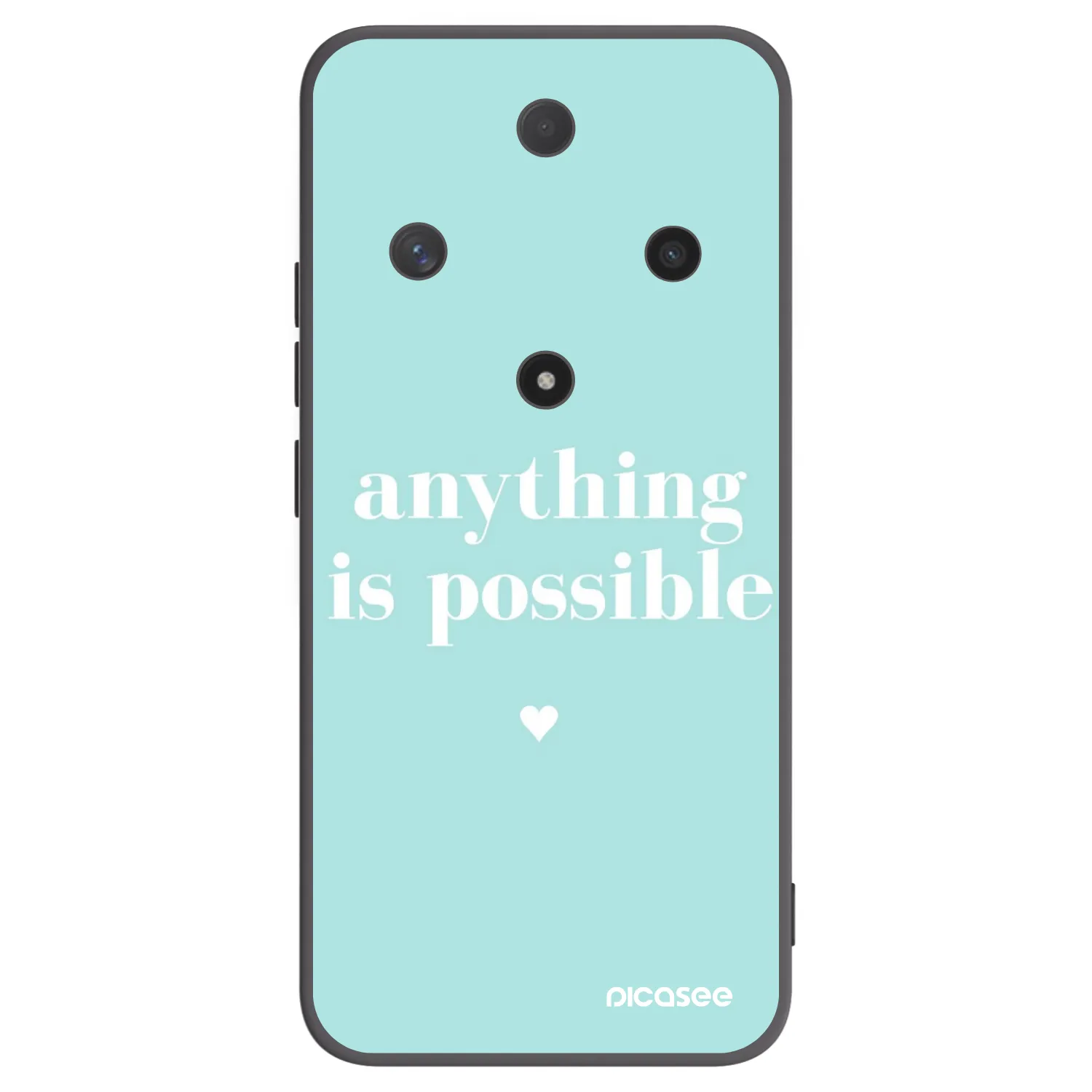 Picasee silikonski črni ovitek za Honor Magic6 Lite 5G - Anything is possible