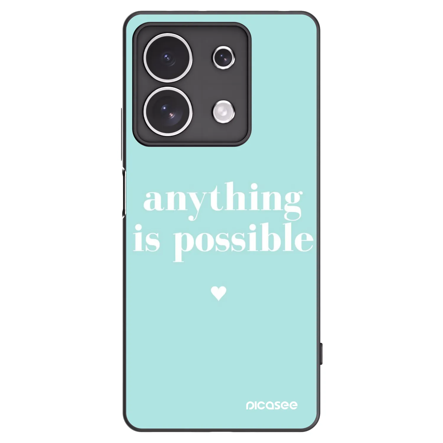 Picasee silikonski črni ovitek za Xiaomi Redmi Note 13 4G - Anything is possible