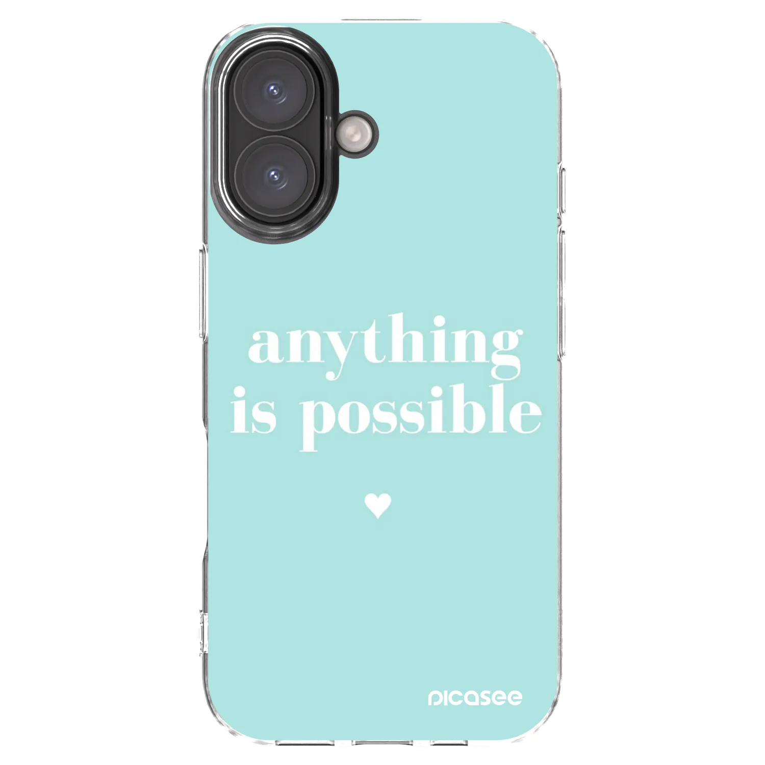 Picasee silikonski prozorni ovitek za Apple iPhone 16 - Anything is possible