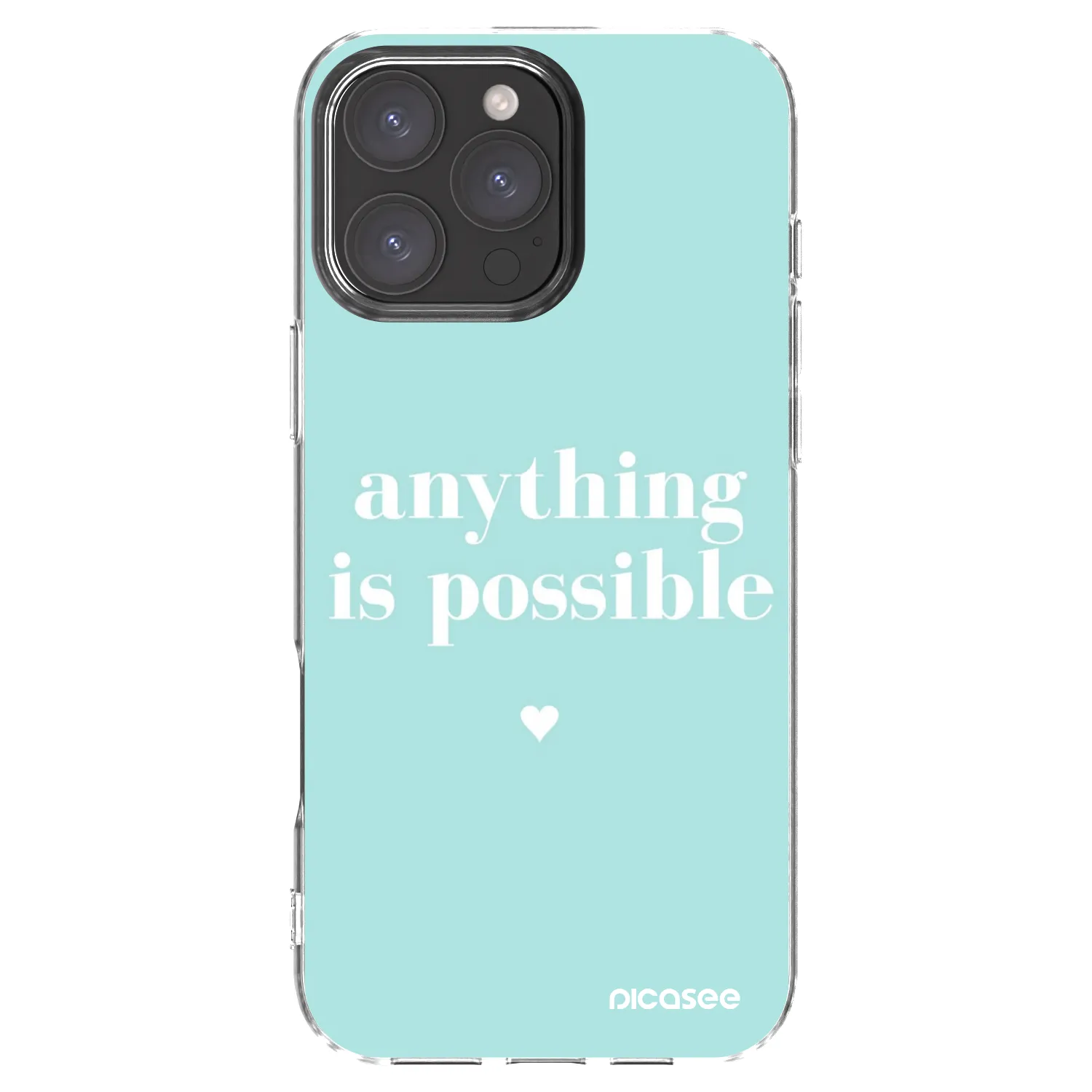 Picasee silikonski prozorni ovitek za Apple iPhone 16 Pro Max - Anything is possible