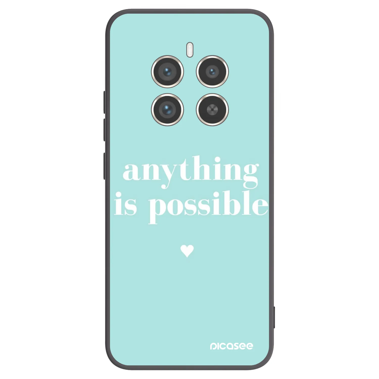 Picasee silikonski črni ovitek za Realme 12 Pro 5G - Anything is possible