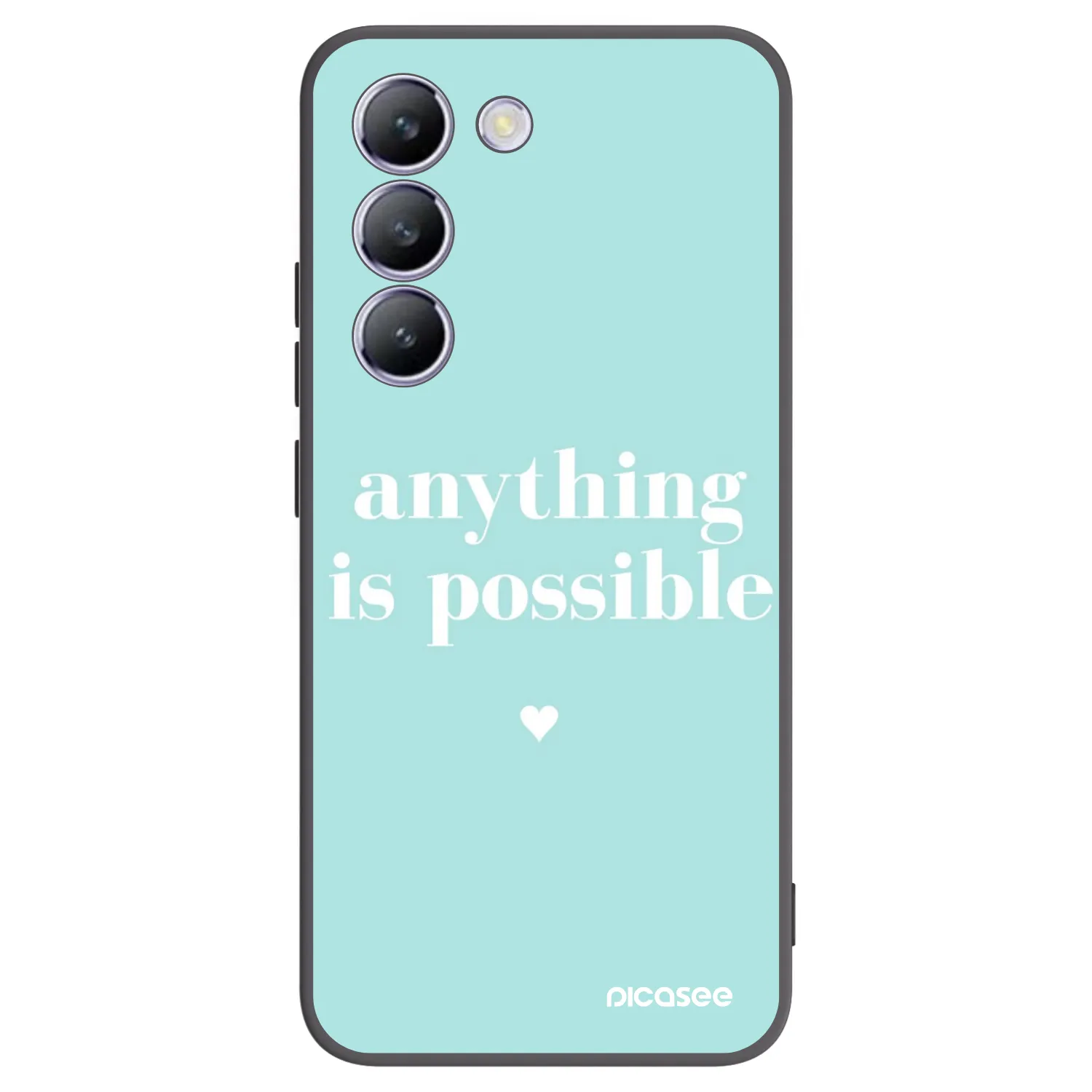 Picasee silikonski črni ovitek za Vivo V40 SE 5G - Anything is possible