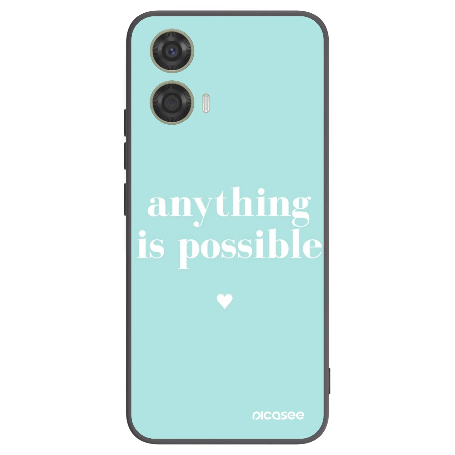 Picasee silikonski črni ovitek za Motorola Moto G24 - Anything is possible