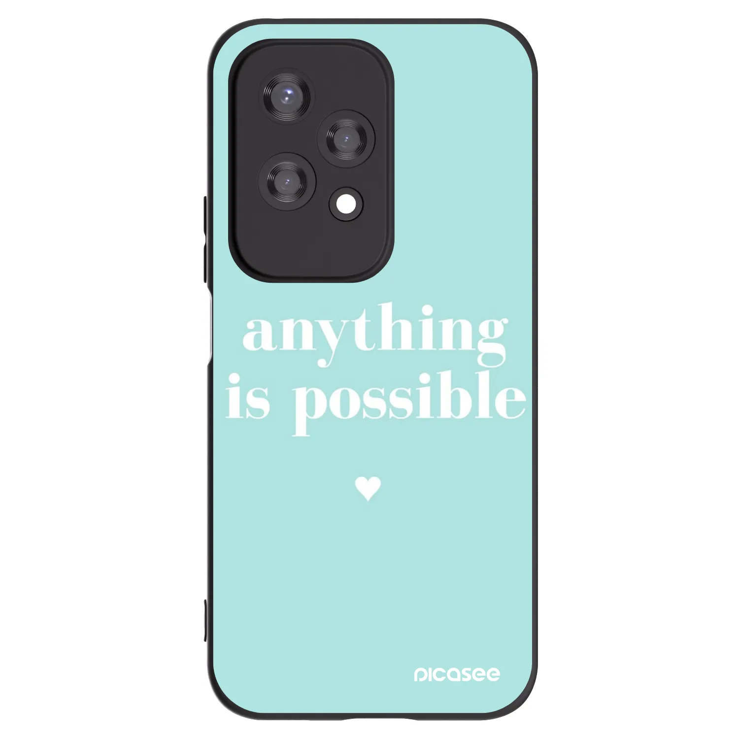 Picasee silikonski črni ovitek za Honor 200 Lite - Anything is possible