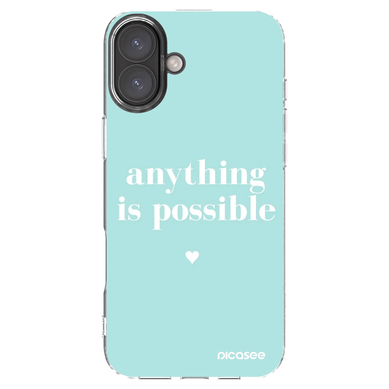 Picasee silikonski prozorni ovitek za Apple iPhone 16 Plus - Anything is possible