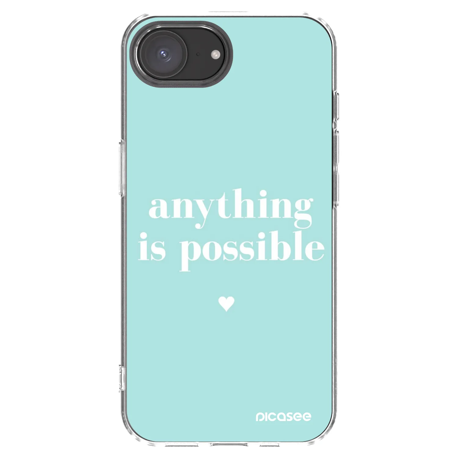 Picasee silikonski prozorni ovitek za Apple iPhone 16e - Anything is possible