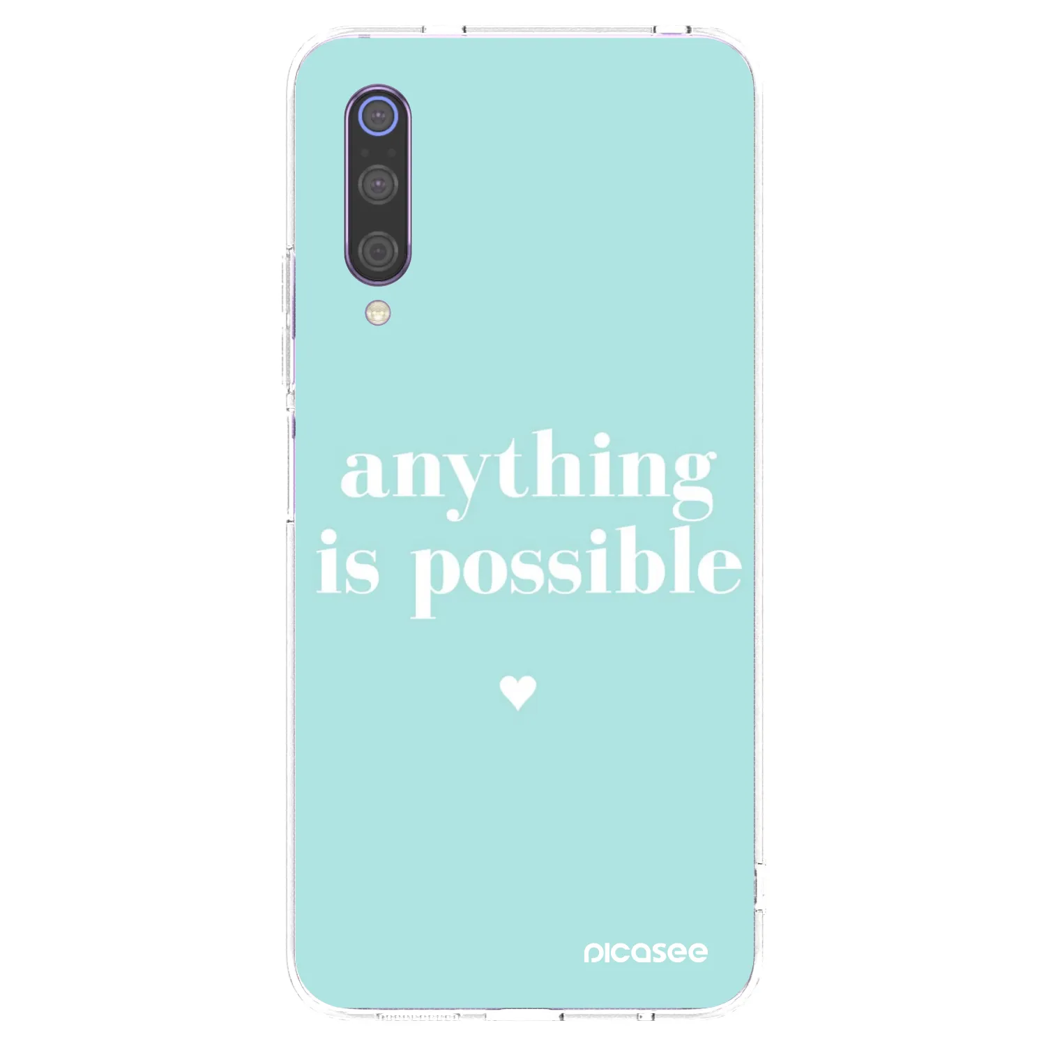 Picasee silikonski prozorni ovitek za Xiaomi Mi 9 - Anything is possible