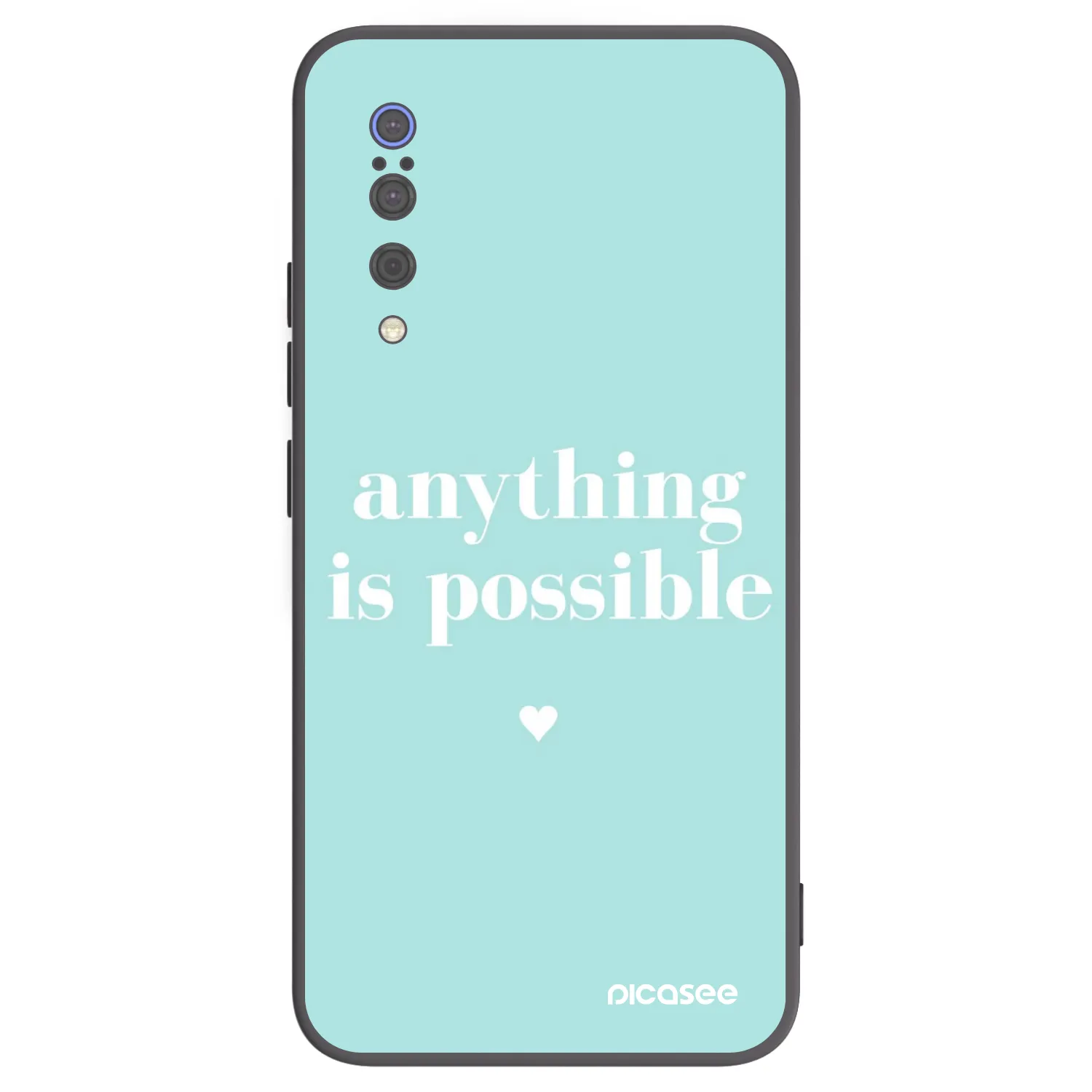 Picasee silikonski črni ovitek za Xiaomi Mi 9 - Anything is possible