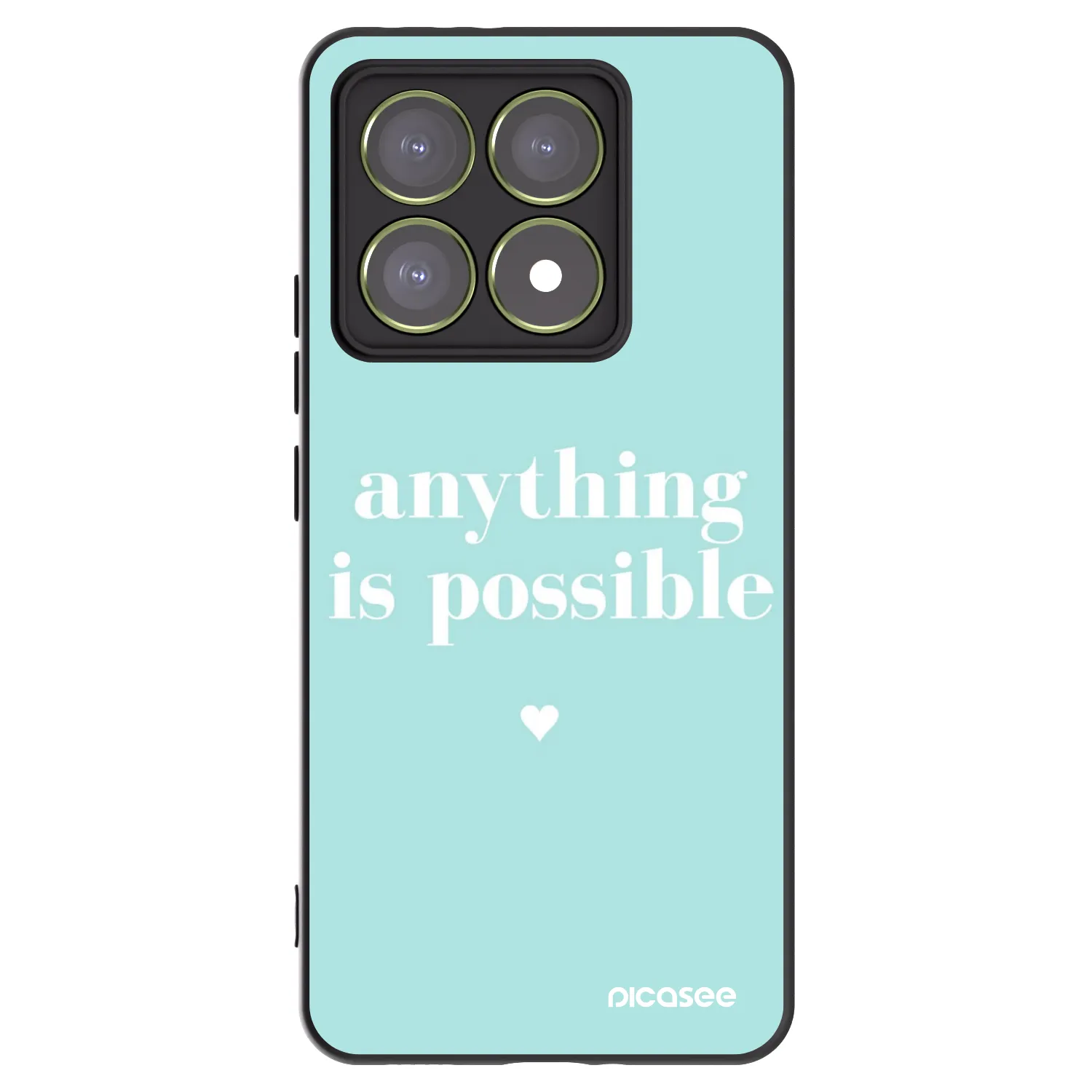 Picasee silikonski črni ovitek za Xiaomi 14T - Anything is possible