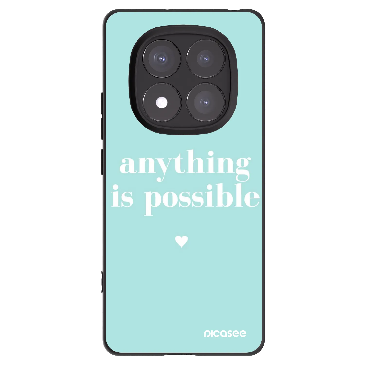 Picasee silikonski črni ovitek za Xiaomi Redmi Note 14 Pro 5G - Anything is possible