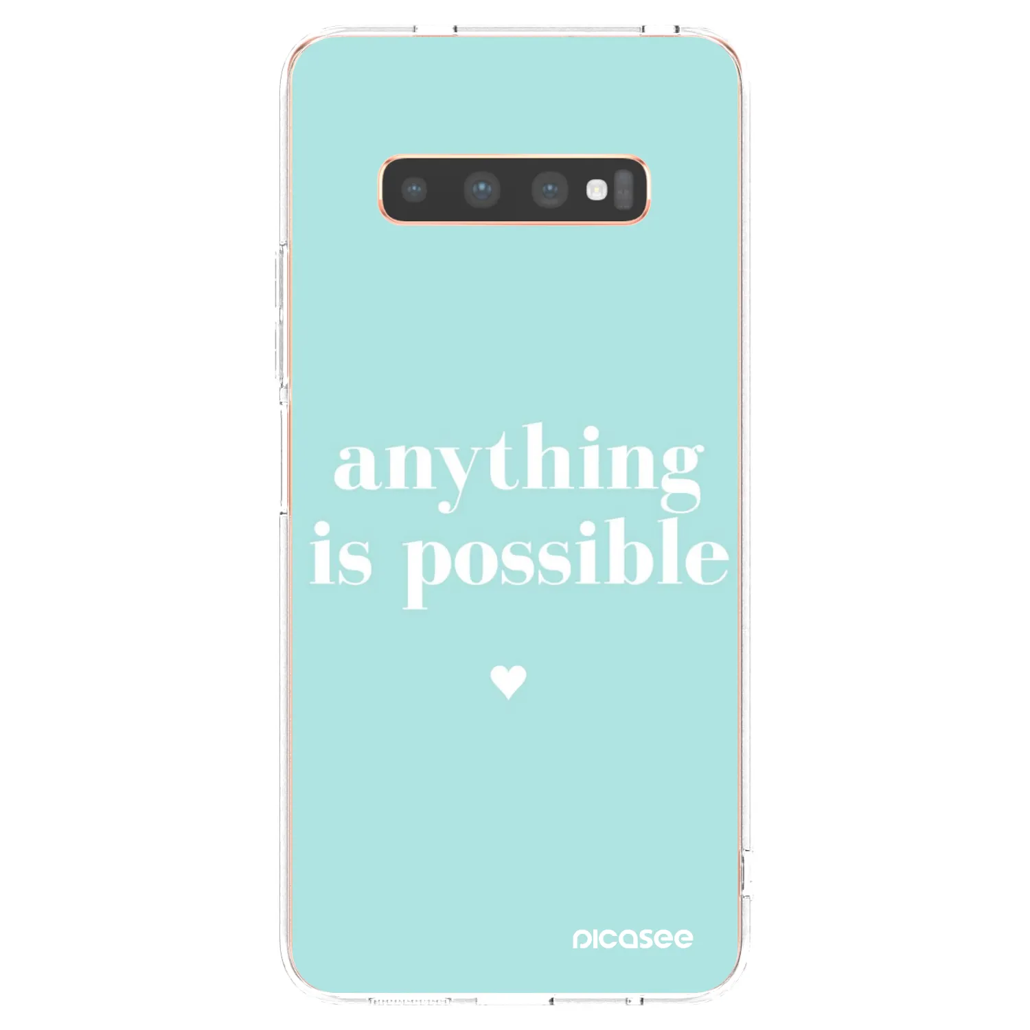 Picasee silikonski prozorni ovitek za Samsung Galaxy S10 Plus G975 - Anything is possible