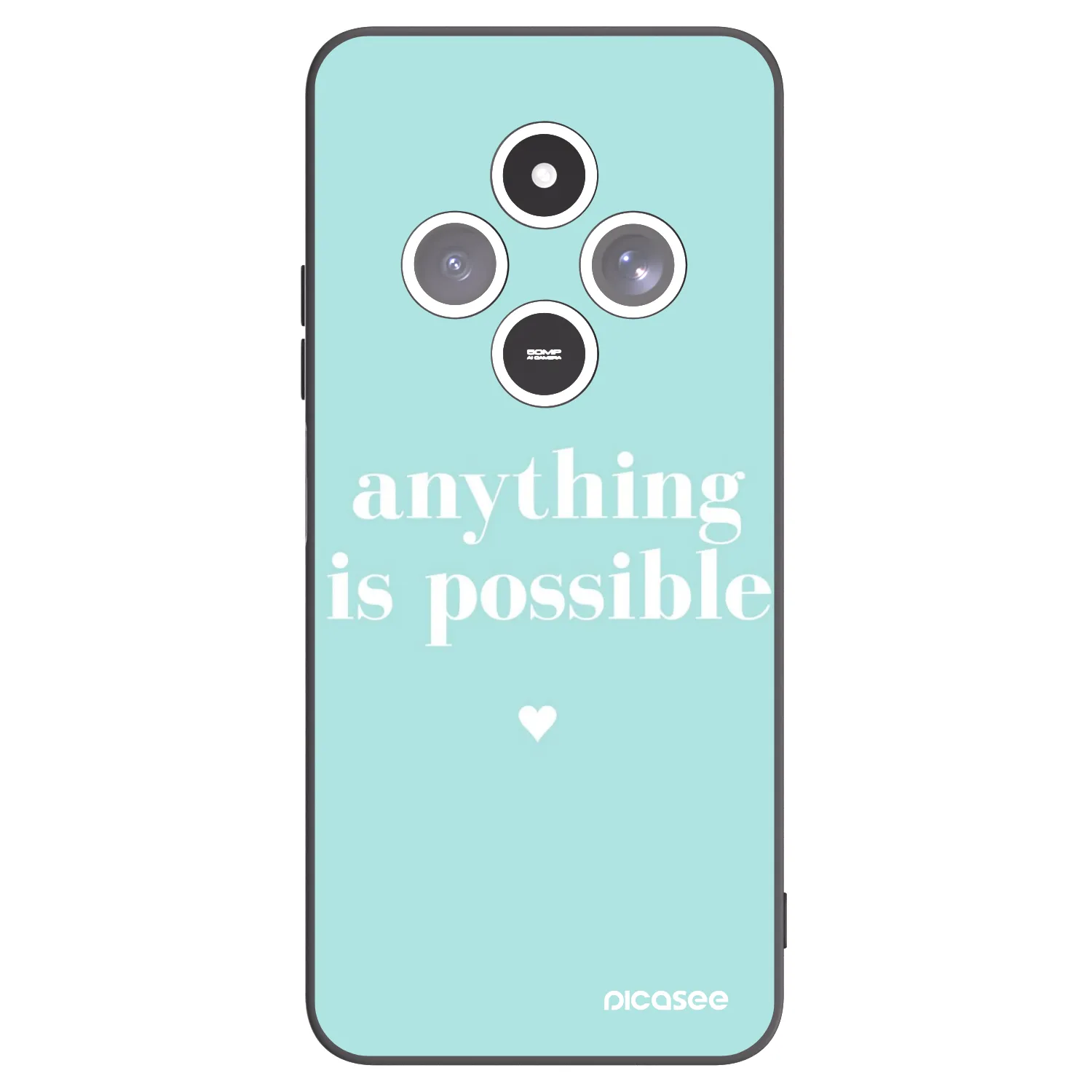 Picasee silikonski črni ovitek za Xiaomi Redmi 14C - Anything is possible
