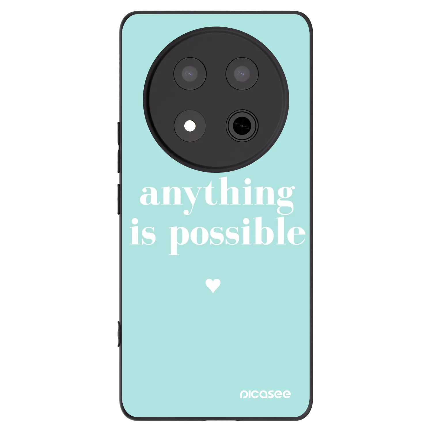 Picasee silikonski črni ovitek za Honor Magic7 Lite 5G - Anything is possible