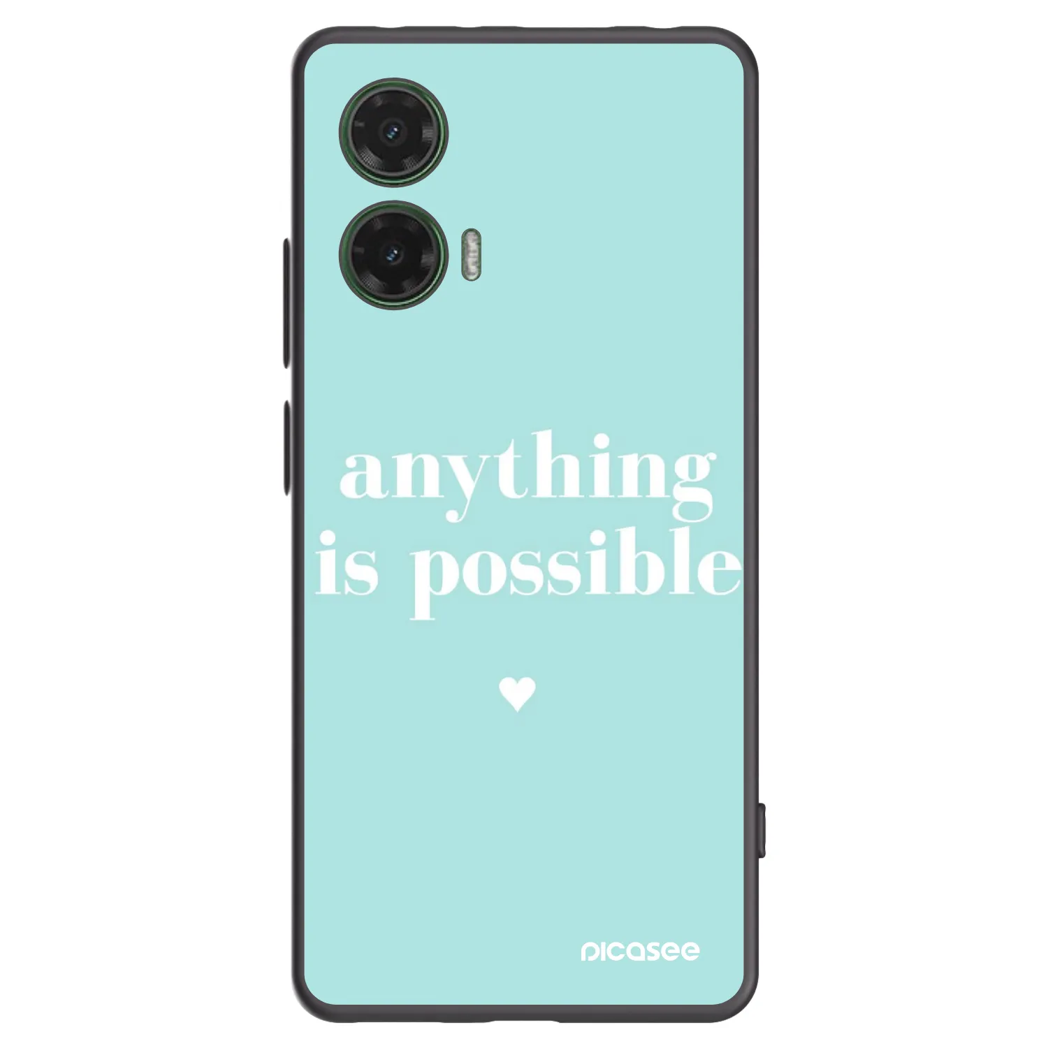 Picasee silikonski črni ovitek za Motorola Moto G35 5G - Anything is possible