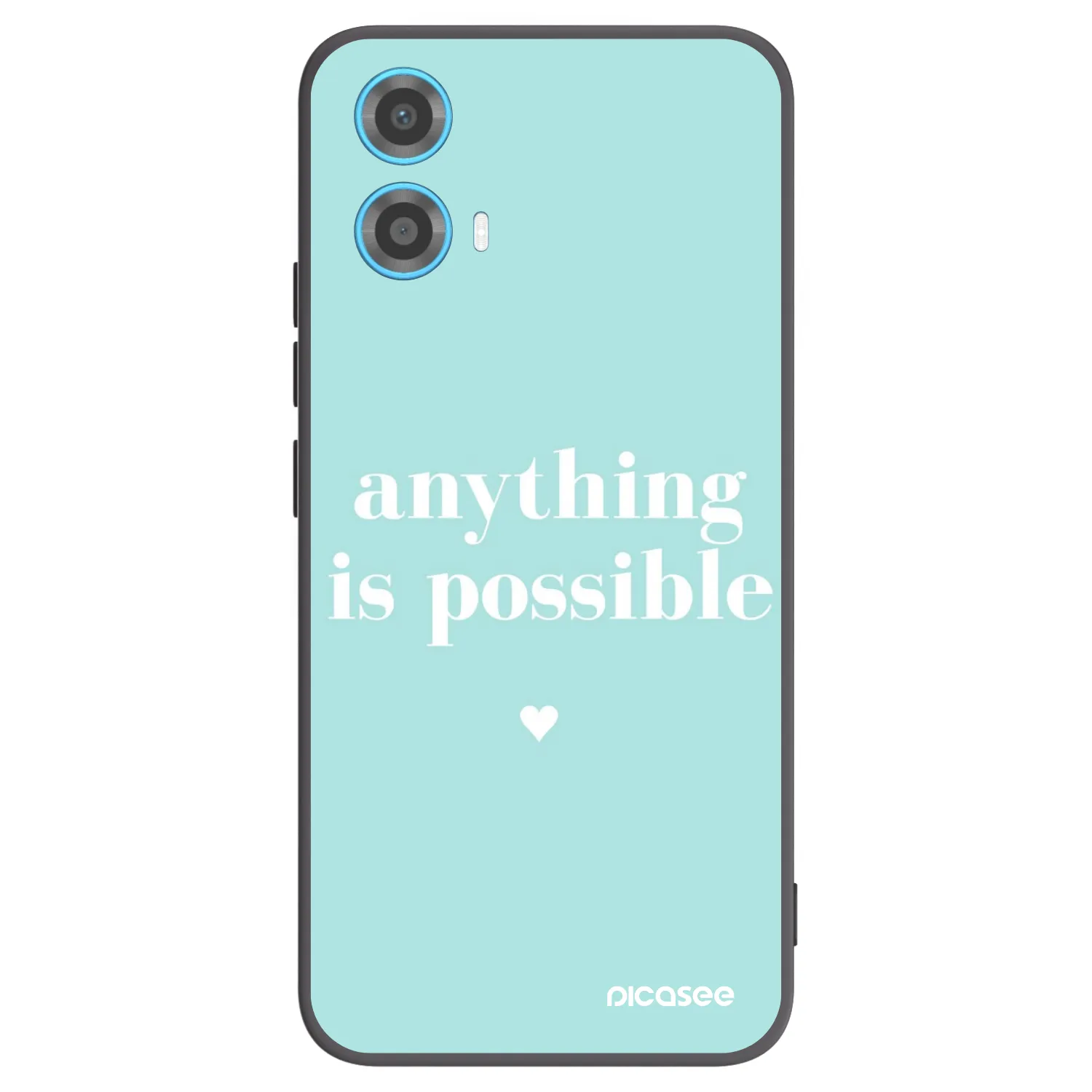 Picasee silikonski črni ovitek za Motorola Moto G34 5G - Anything is possible