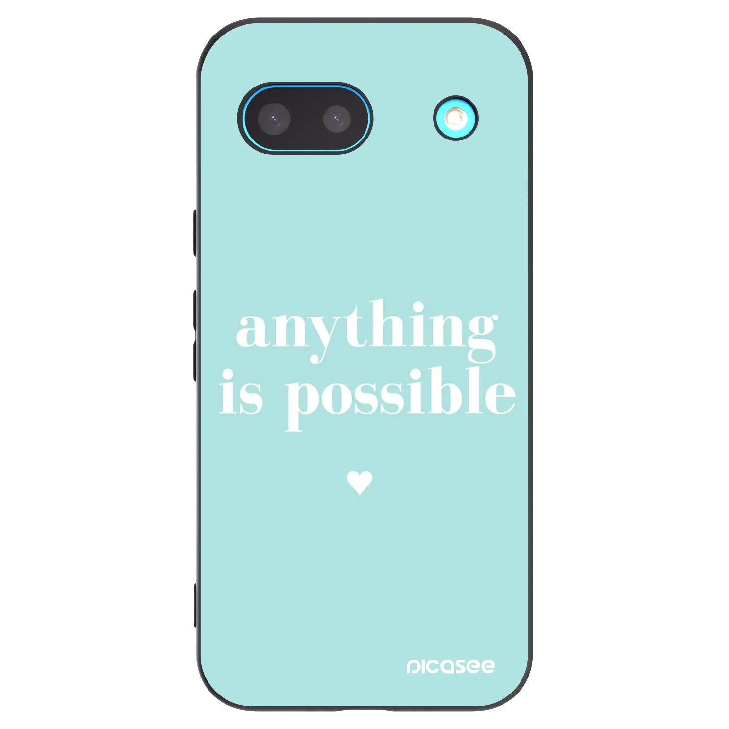 Picasee silikonski črni ovitek za Google Pixel 8a - Anything is possible