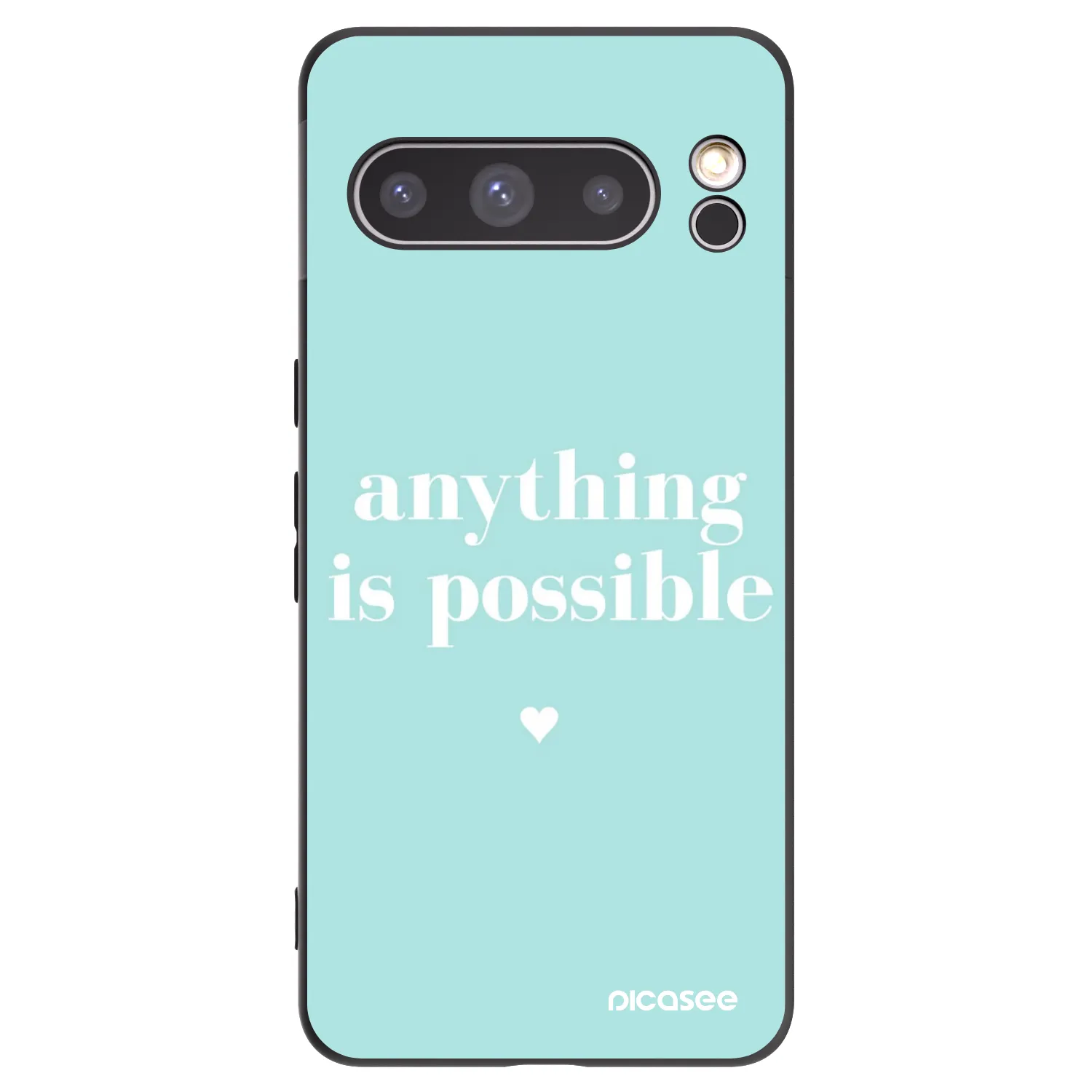 Picasee silikonski črni ovitek za Google Pixel 8 Pro - Anything is possible