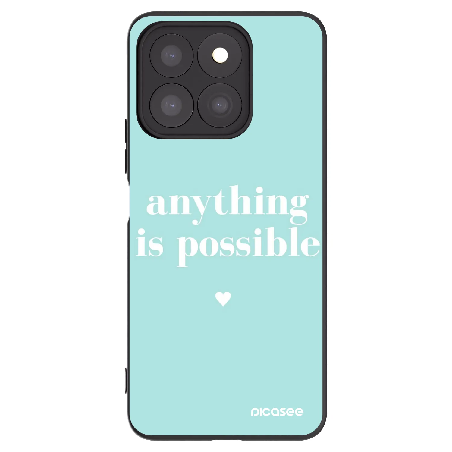 Picasee silikonski črni ovitek za Honor X8c - Anything is possible