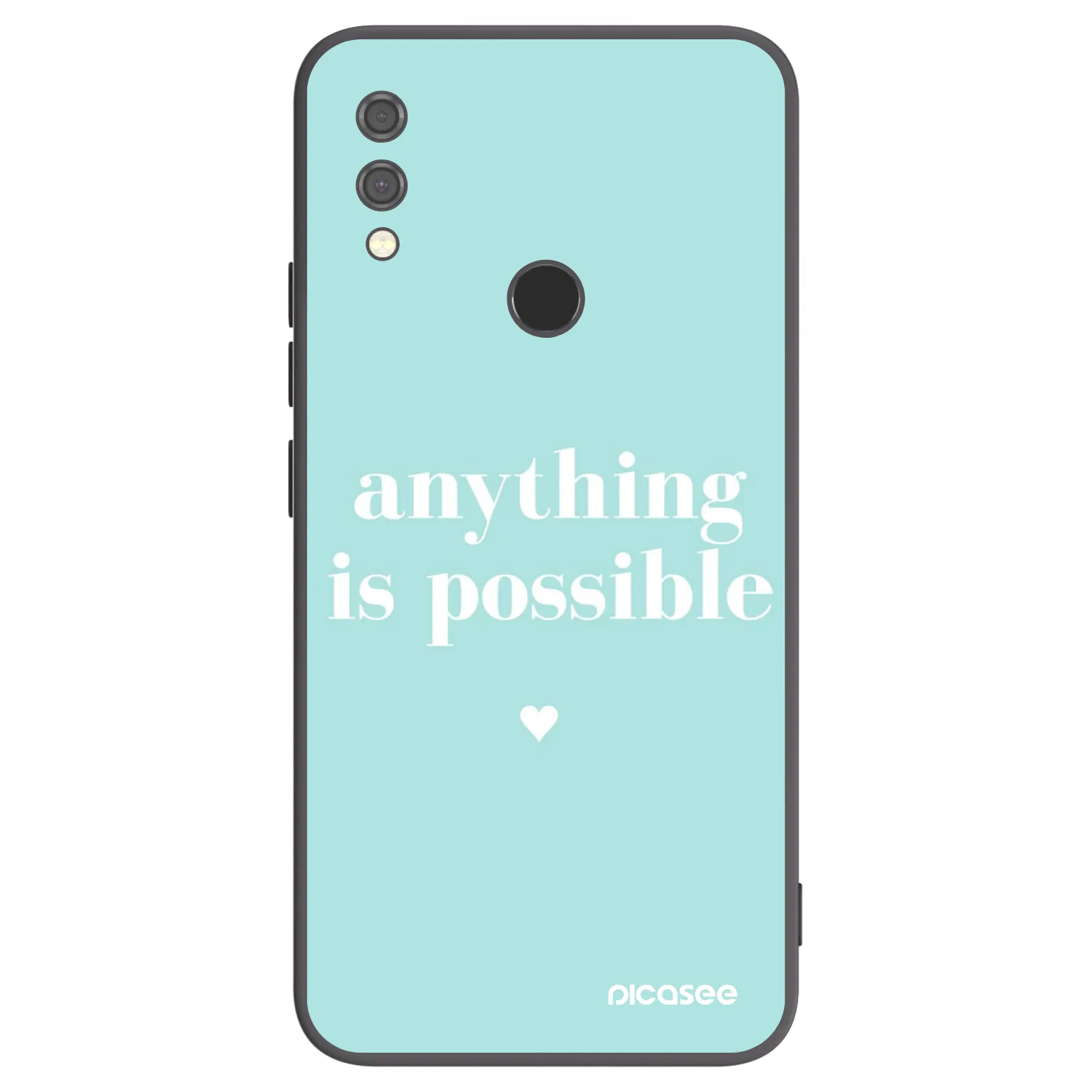 Picasee silikonski črni ovitek za Xiaomi Redmi Note 7 - Anything is possible