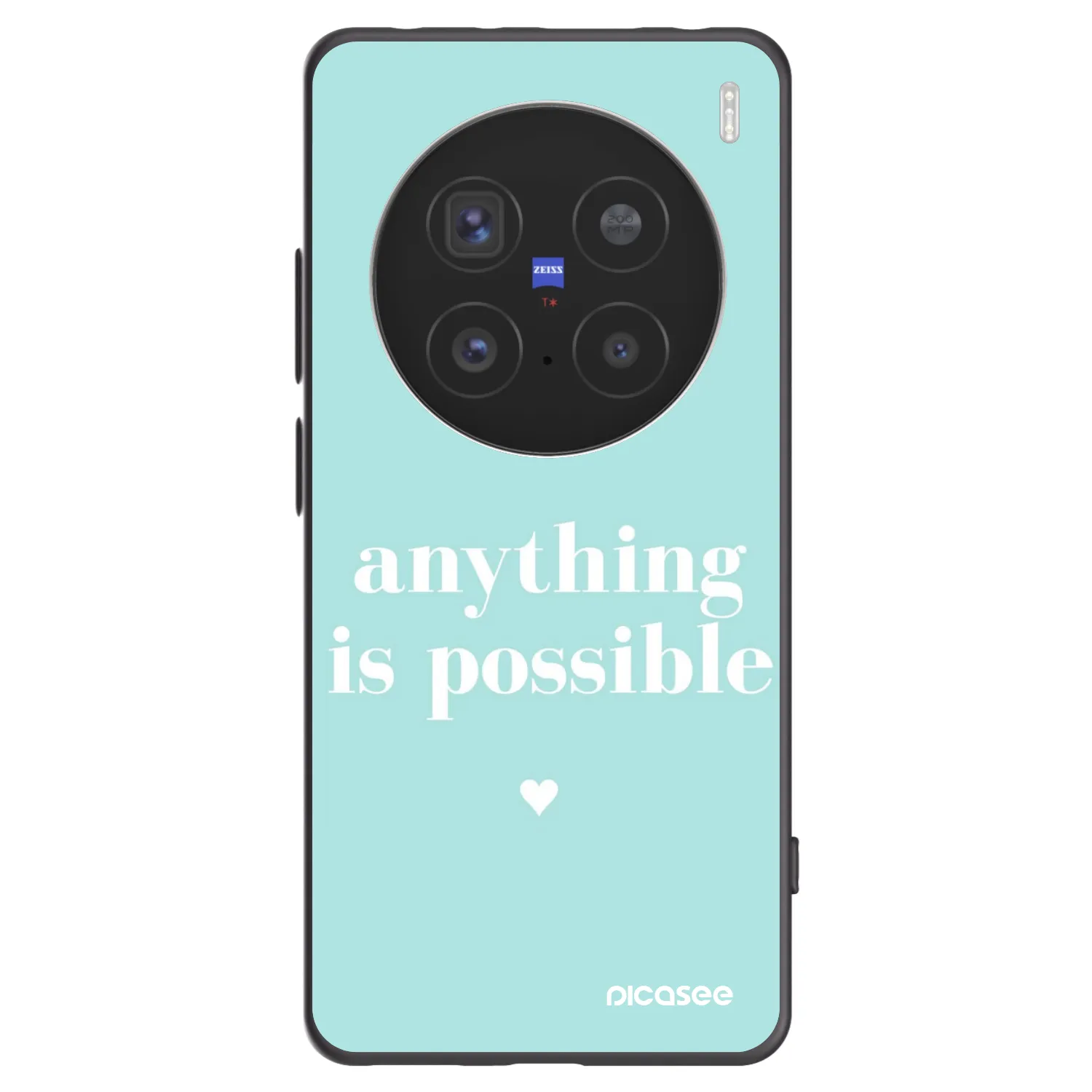 Picasee silikonski črni ovitek za Vivo X200 Pro - Anything is possible