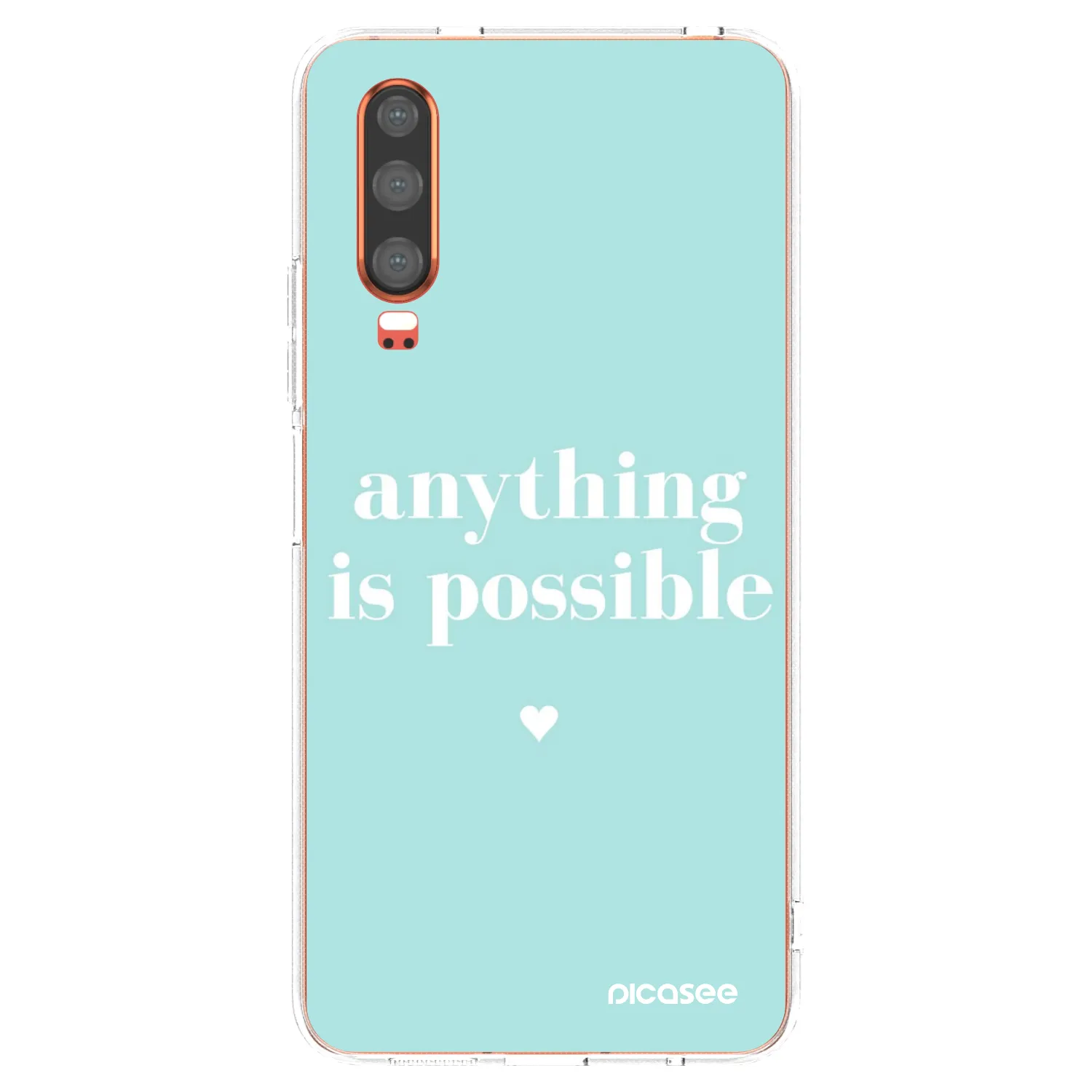 Picasee silikonski prozorni ovitek za Huawei P30 - Anything is possible