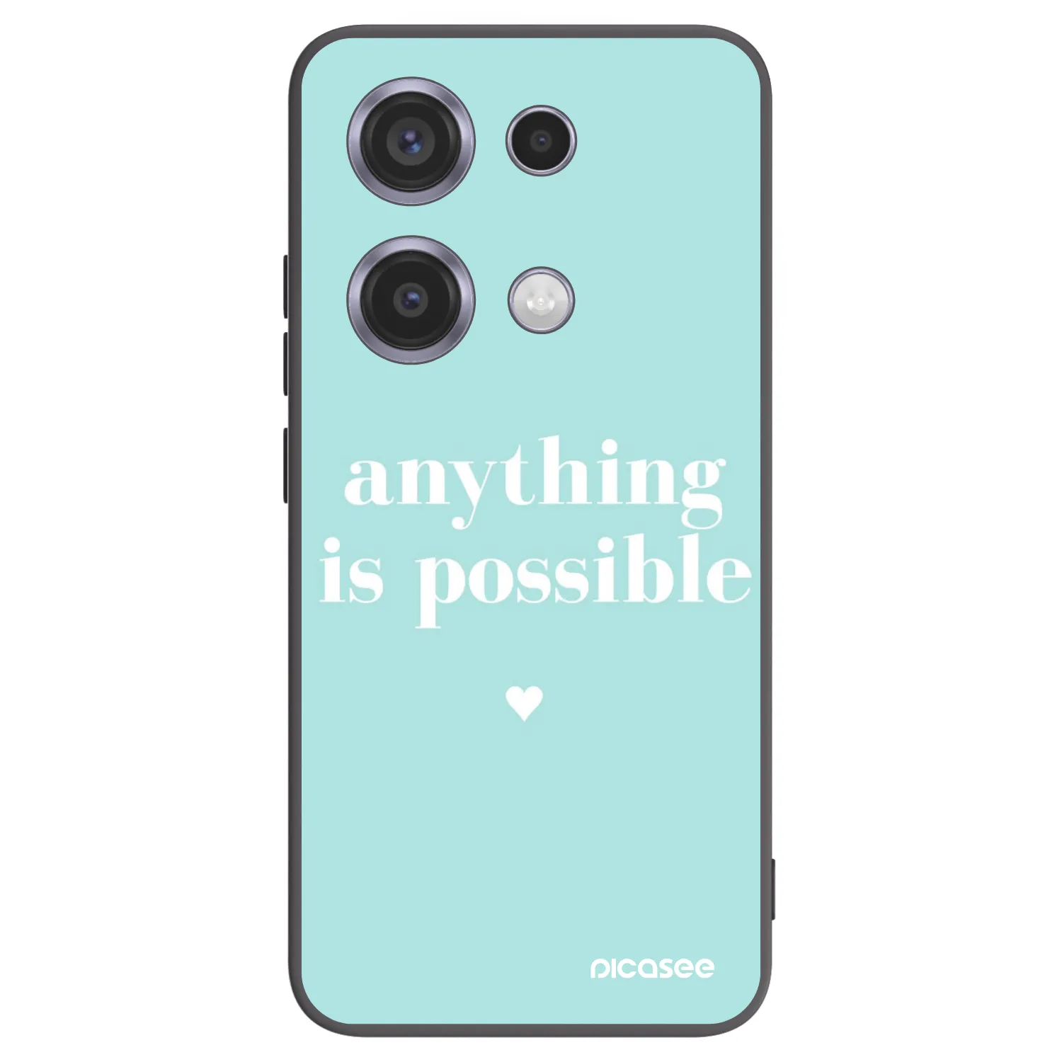Picasee silikonski črni ovitek za Xiaomi Redmi Note 14S - Anything is possible