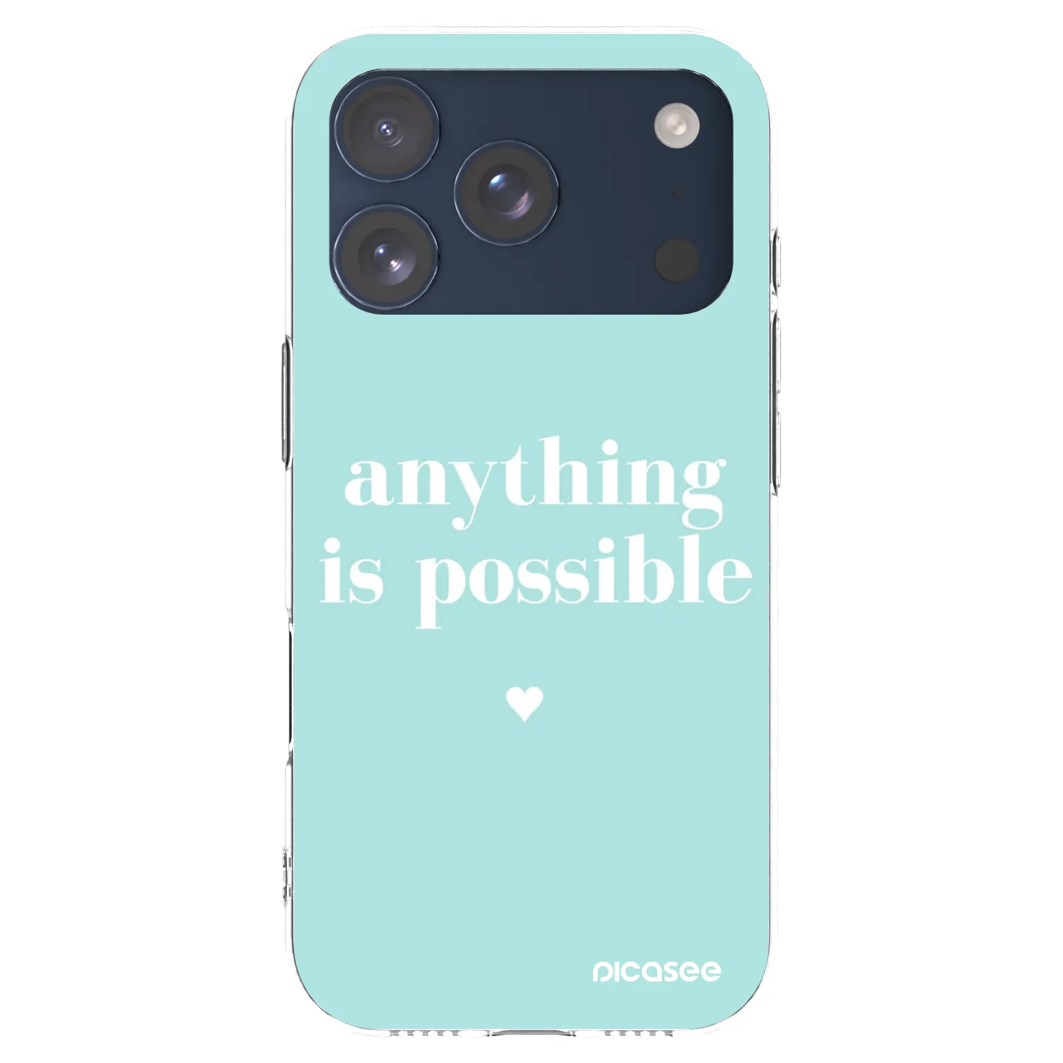Picasee silikonski prozorni ovitek za Apple iPhone 17 Pro - Anything is possible