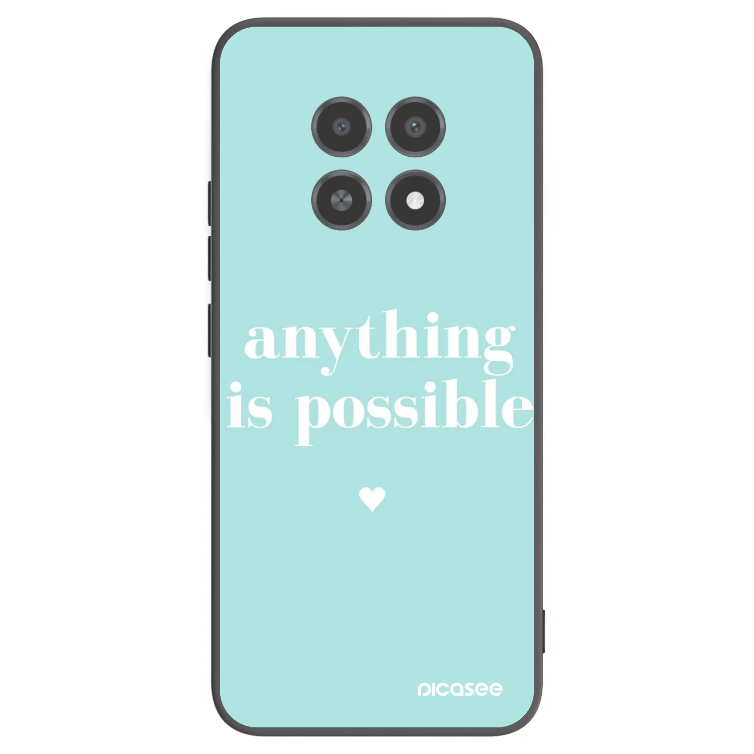 Picasee silikonski črni ovitek za Realme 12X - Anything is possible