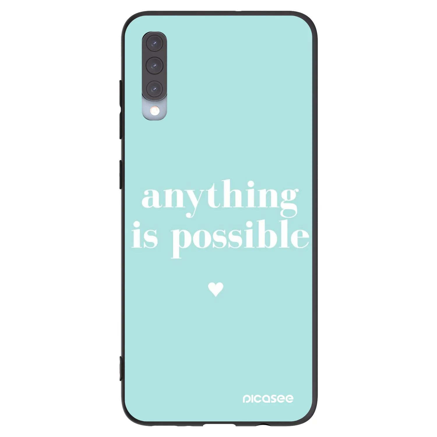 Picasee silikonski črni ovitek za Samsung Galaxy A70 A705F - Anything is possible
