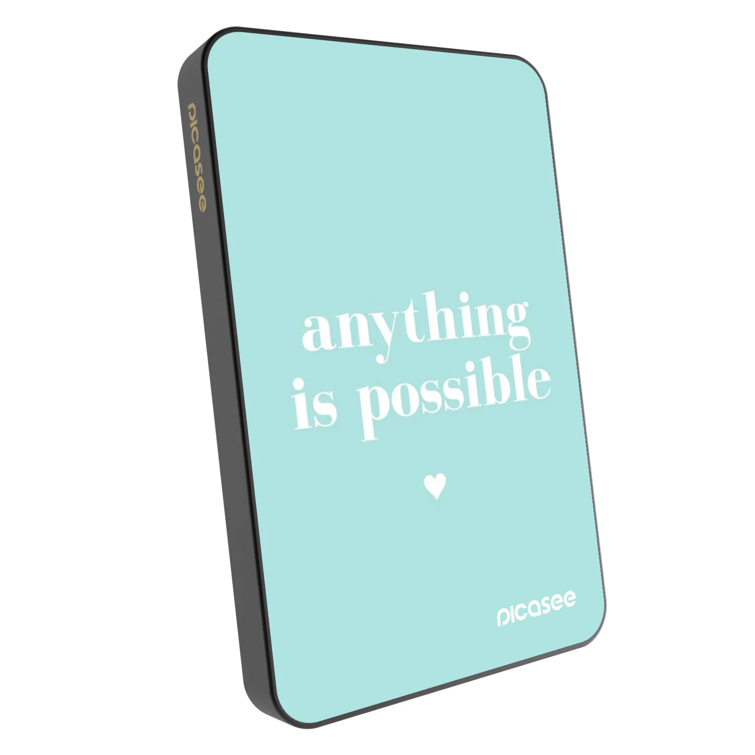 Picasee Prenosna baterija z MagSafe 5 000 mAh Siva - Anything is possible