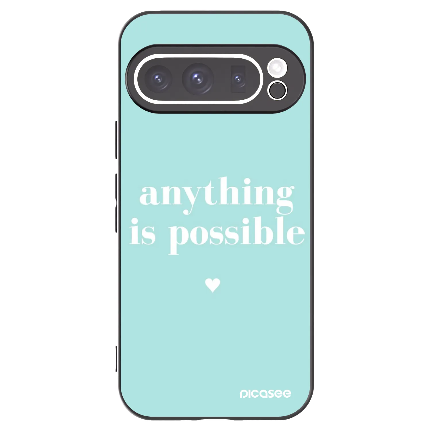 Picasee silikonski črni ovitek za Google Pixel 9 Pro XL - Anything is possible