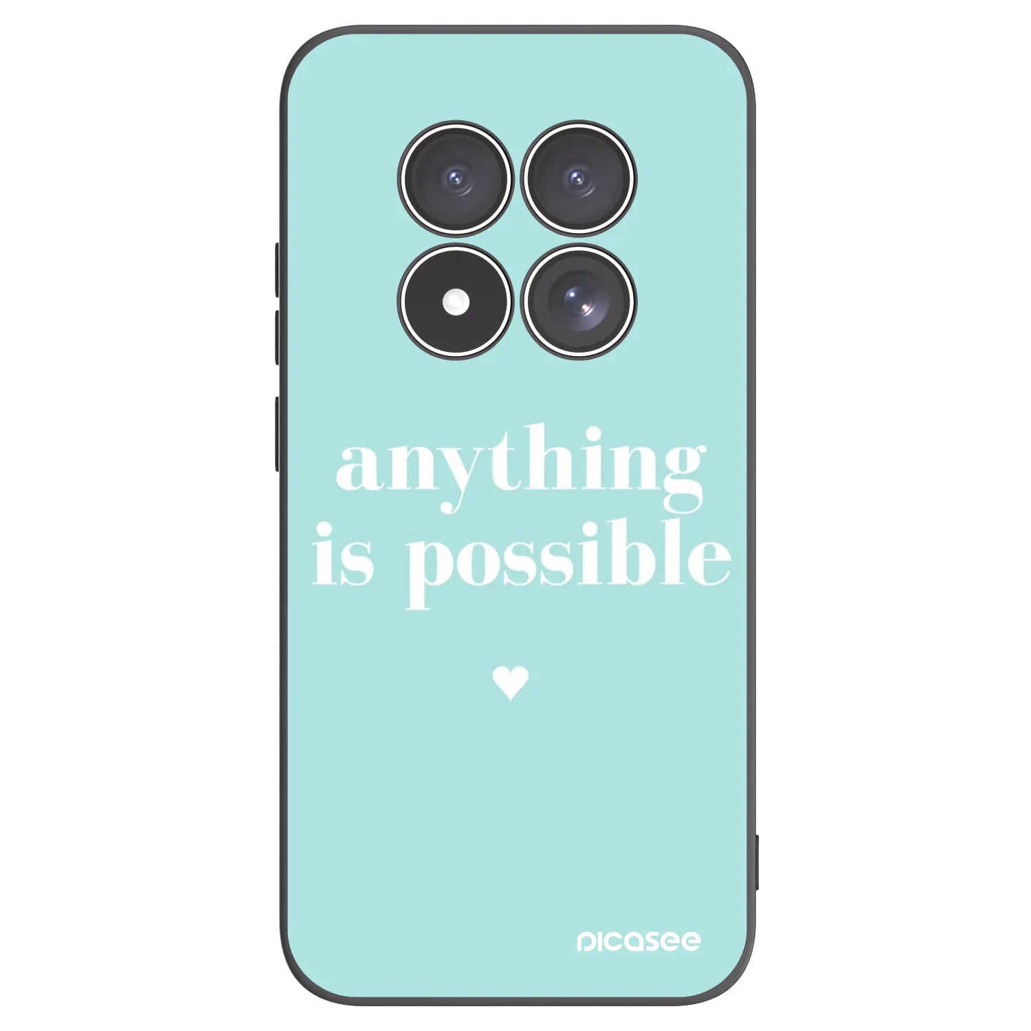 Picasee silikonski črni ovitek za Xiaomi Redmi Note 15 Pro 4G - Anything is possible