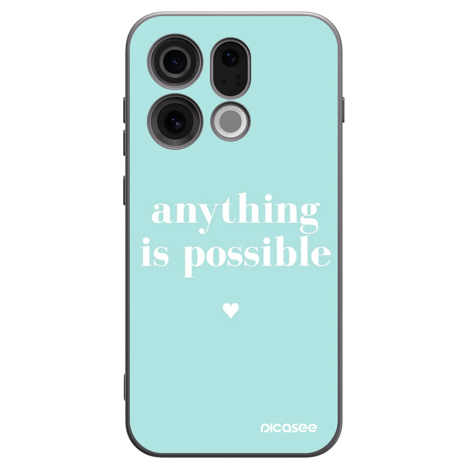 Picasee silikonski črni ovitek za OPPO Find X9 - Anything is possible