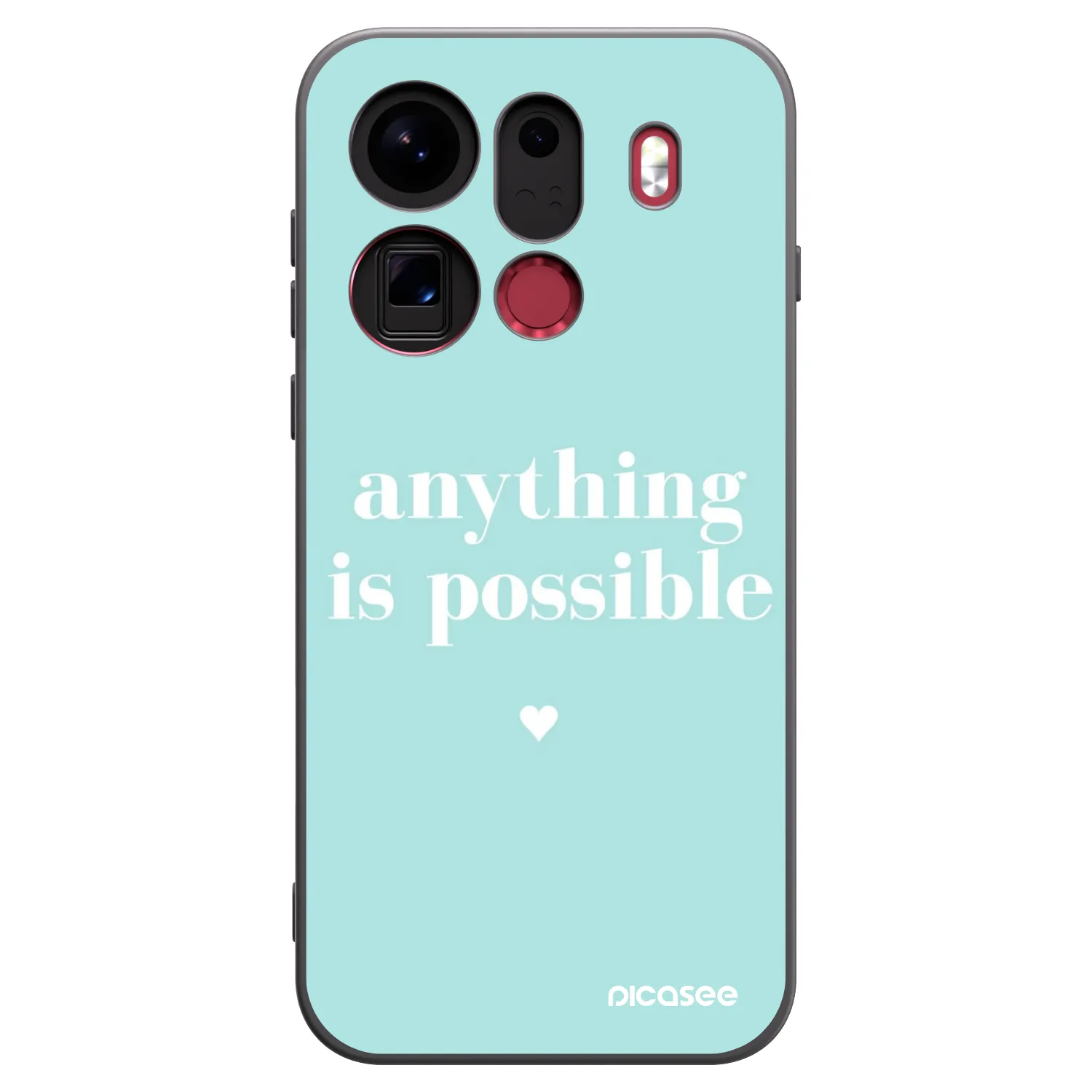 Picasee silikonski črni ovitek za OPPO Find X9 Pro - Anything is possible